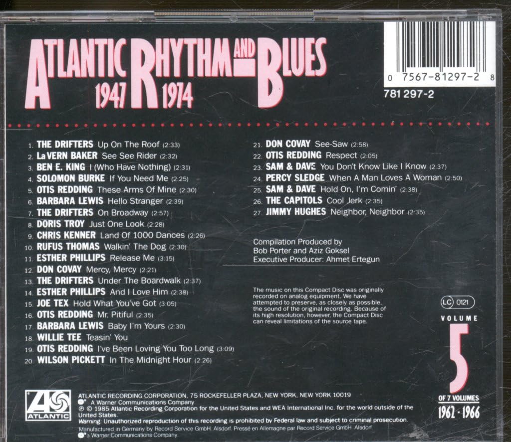 Atlantic Rhythm & Blues 1947-1974: Vol. 5, 1962-66 used book depot