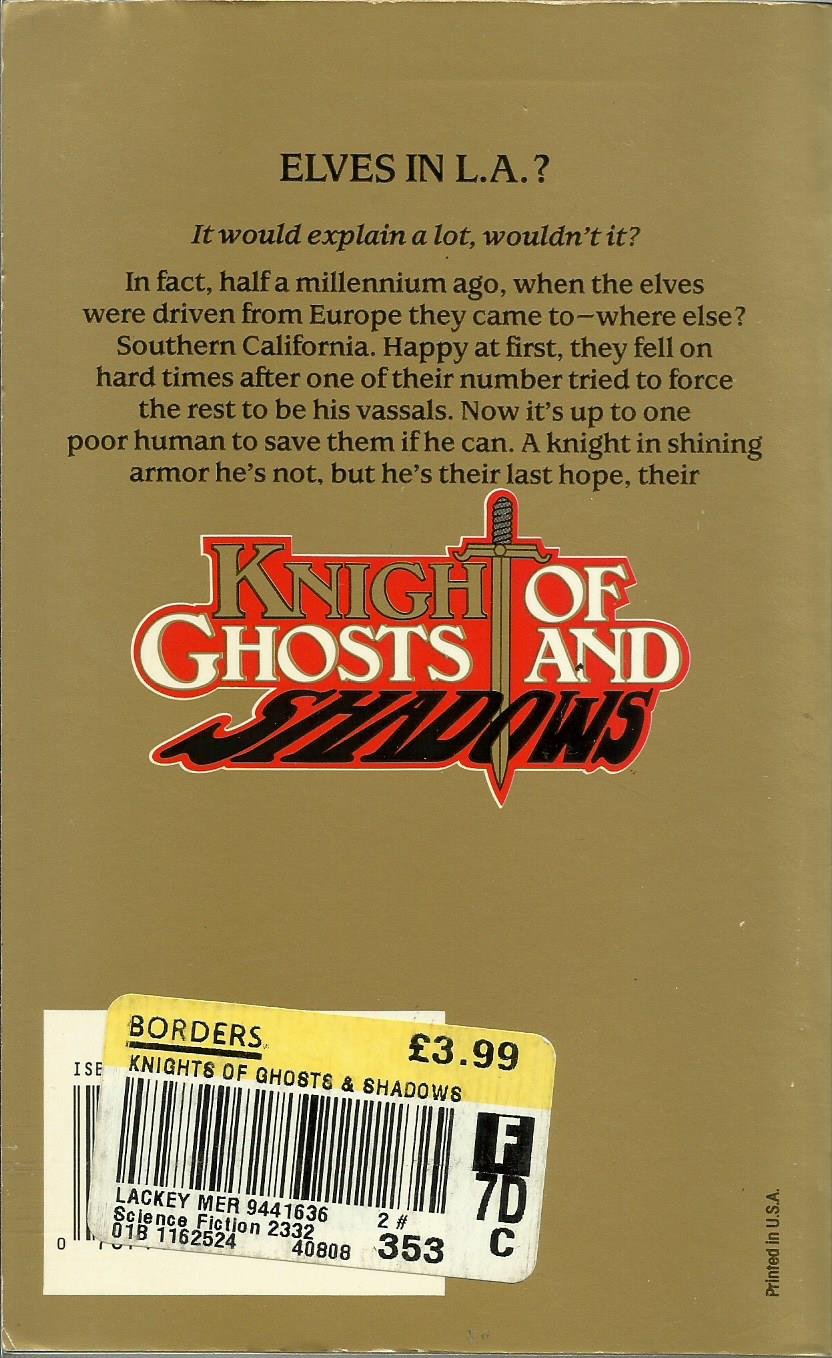 Knight of Ghosts & Shadows (Bedlam's Bard, Bk. 1) used book depot