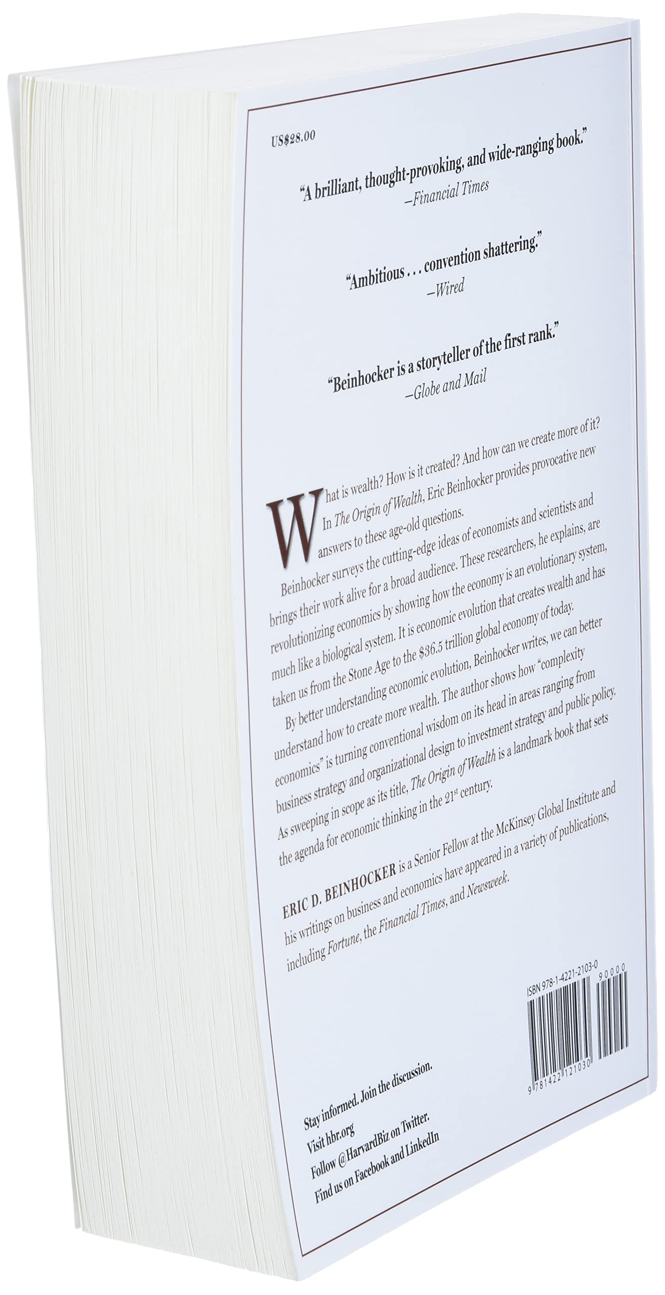 The Origin of Wealth: The Radical Remaking of Economics and What it Means for Business and Society used book depot