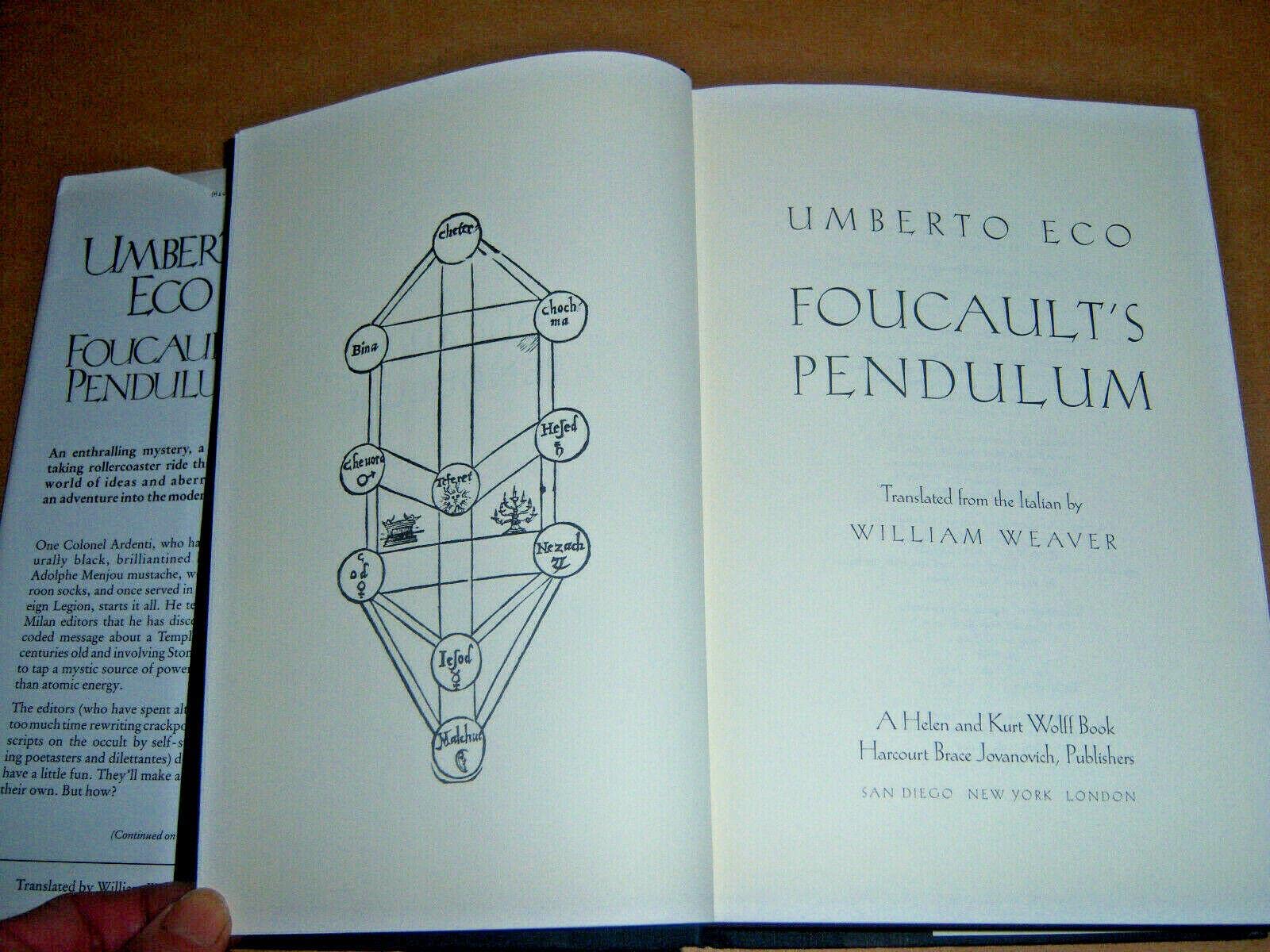 Foucault's Pendulum used book depot