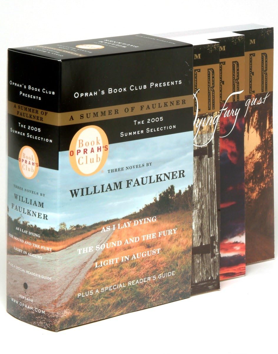 A Summer of Faulkner: As I Lay Dying/The Sound and the Fury/Light in August (Oprah's Book Club) used book depot