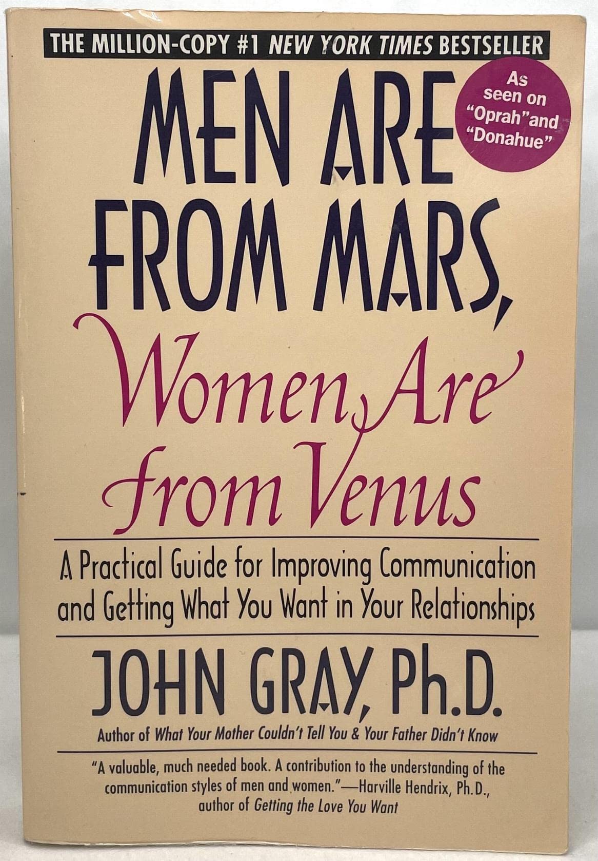 Men Are from Mars, Women Are from Venus used book depot
