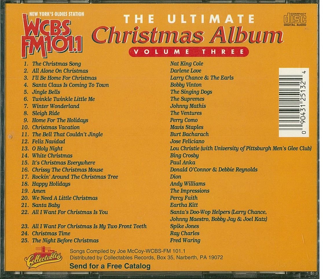 The Ultimate Christmas Album, Vol. 3: WCBS FM 101.1 used book depot