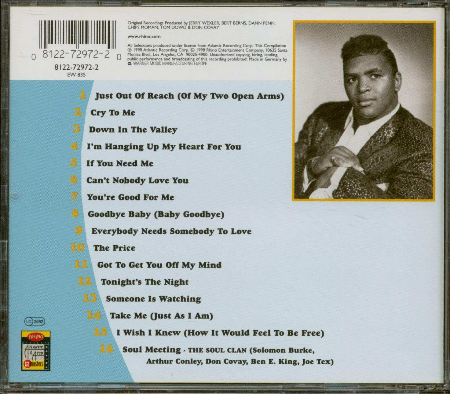 Very Best of Solomon Burke used book depot