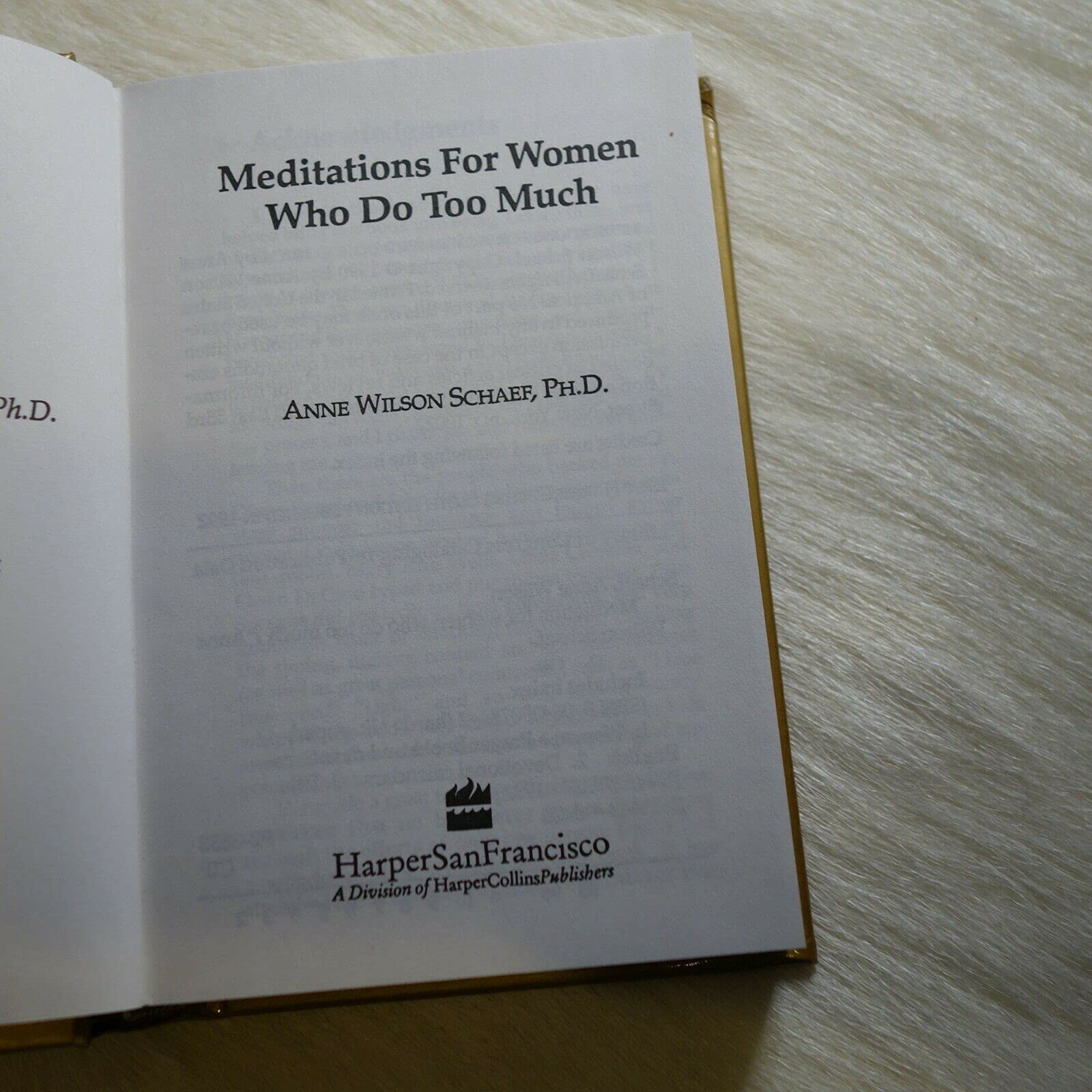Meditations for Women Who Do Too Much used book depot