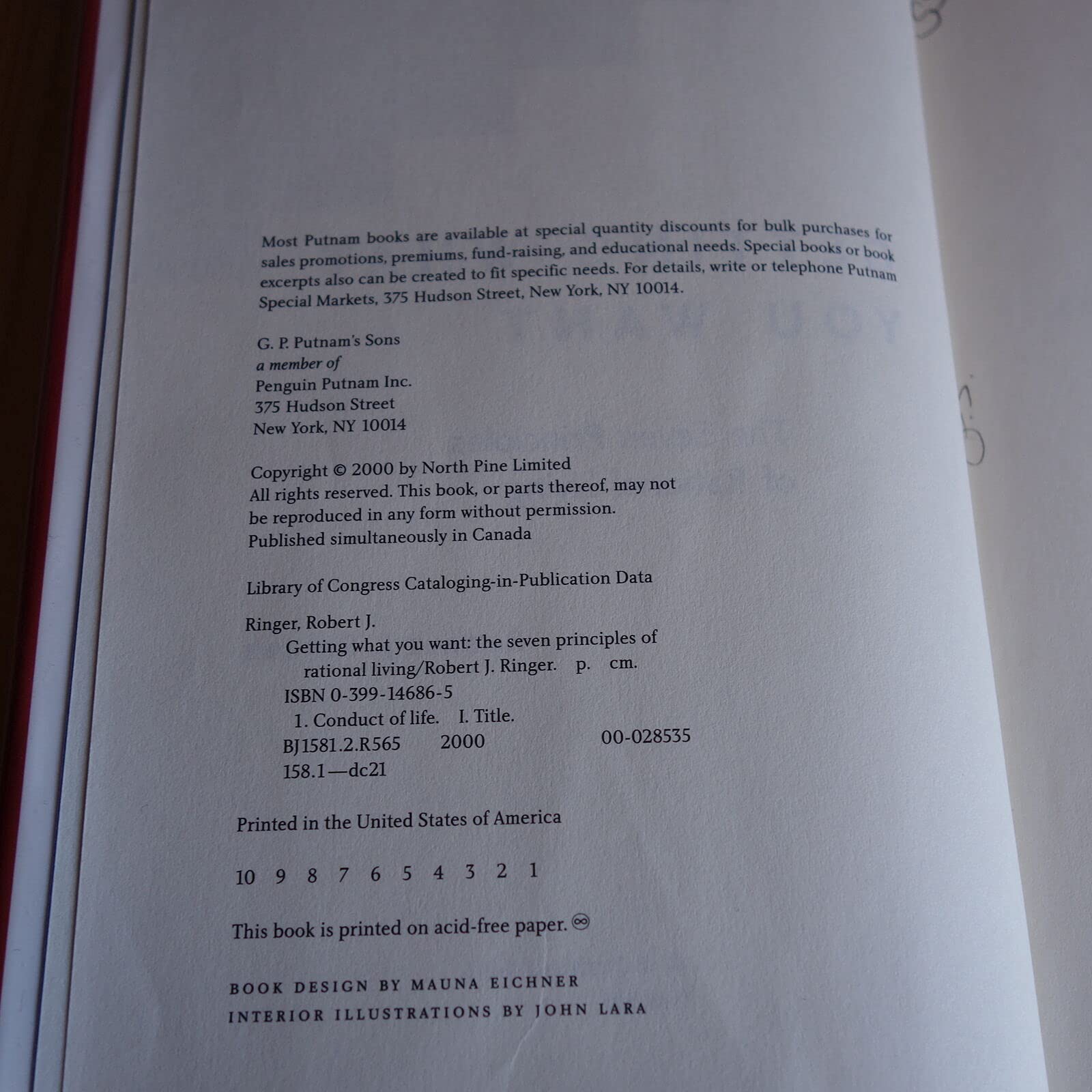 Getting What You Want: The 7 Principles of Rational Living used book depot