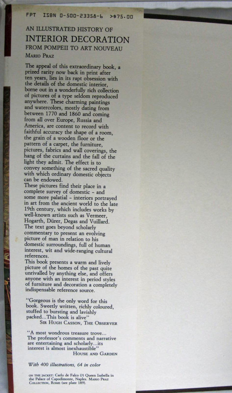 An Illustrated History of Interior Decoration: From Pompeii to Art Nouveau used book depot