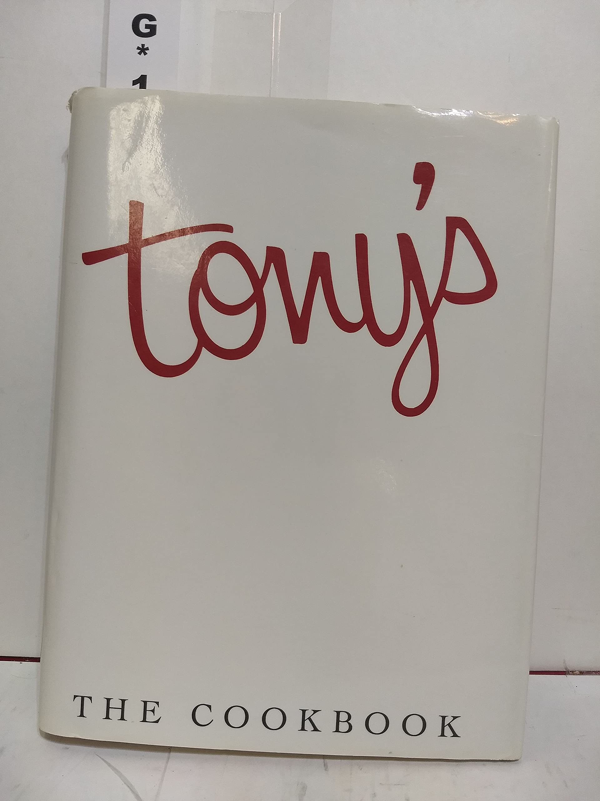 Tony's: The Cookbook used book depot