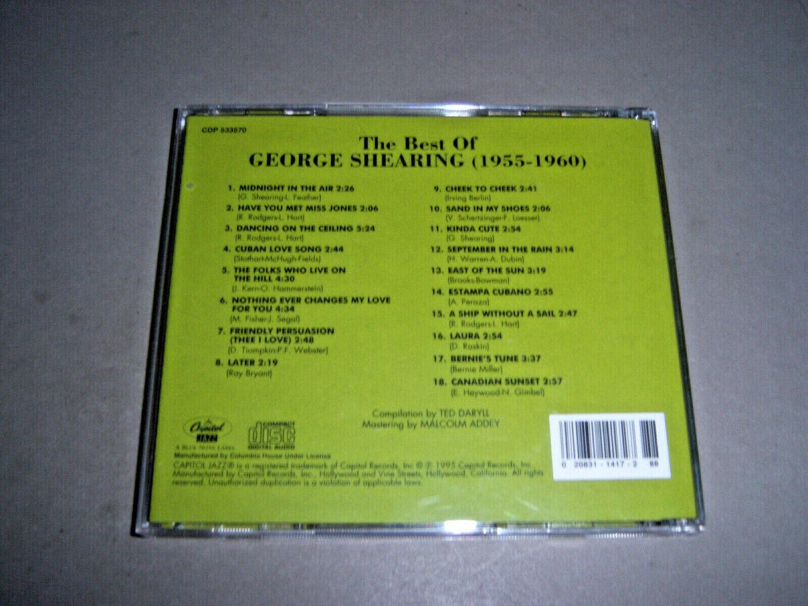 The Best of George Shearing 1955-1960 used book depot