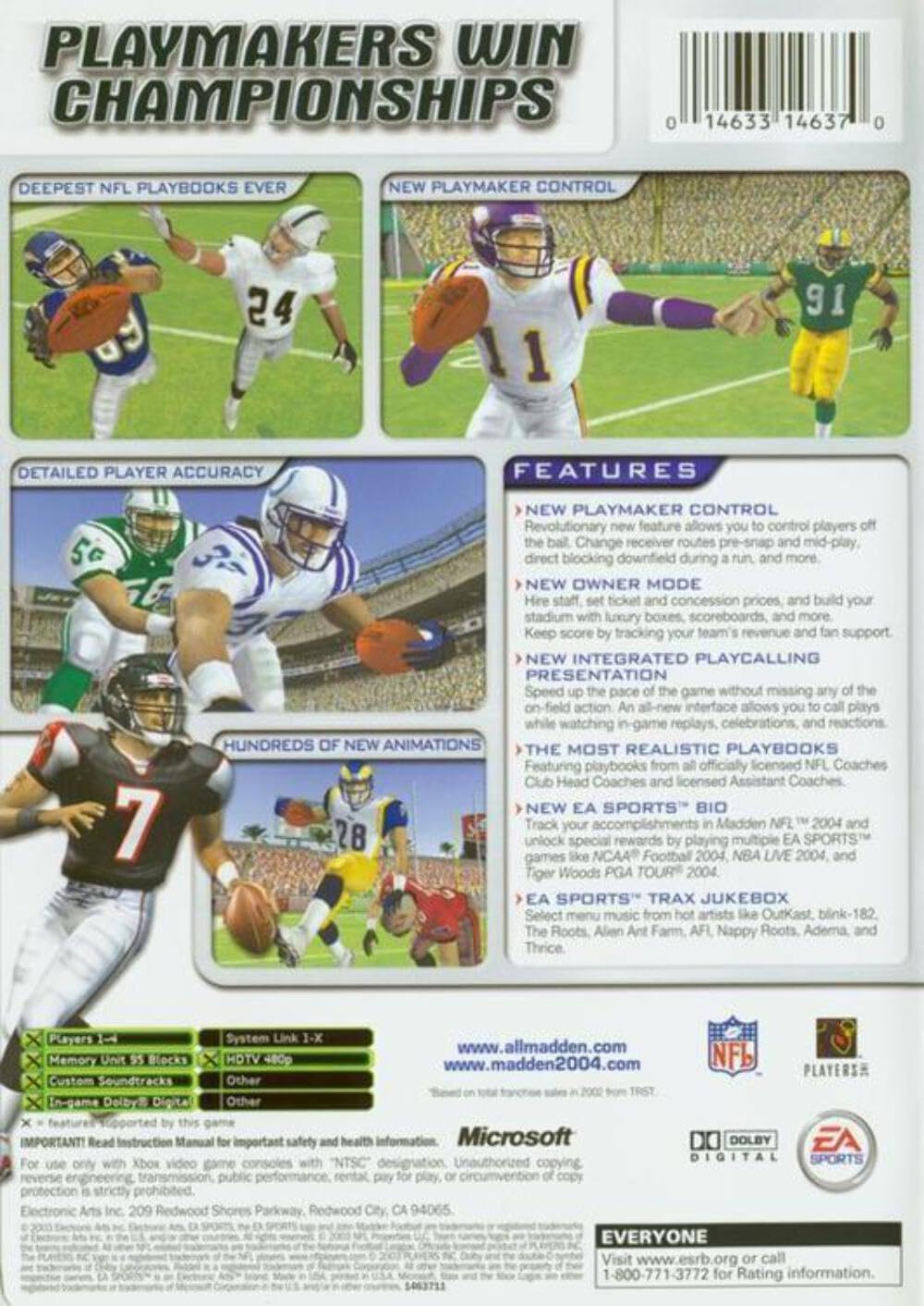 Madden NFL 2004 - Xbox used book depot