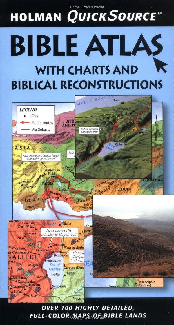 Holman QuickSource Bible Atlas with Charts and Biblical Reconstructions used book depot