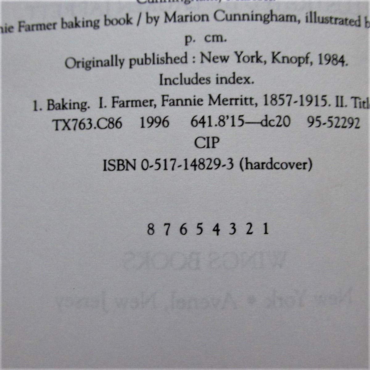 The Fannie Farmer Baking Book used book depot