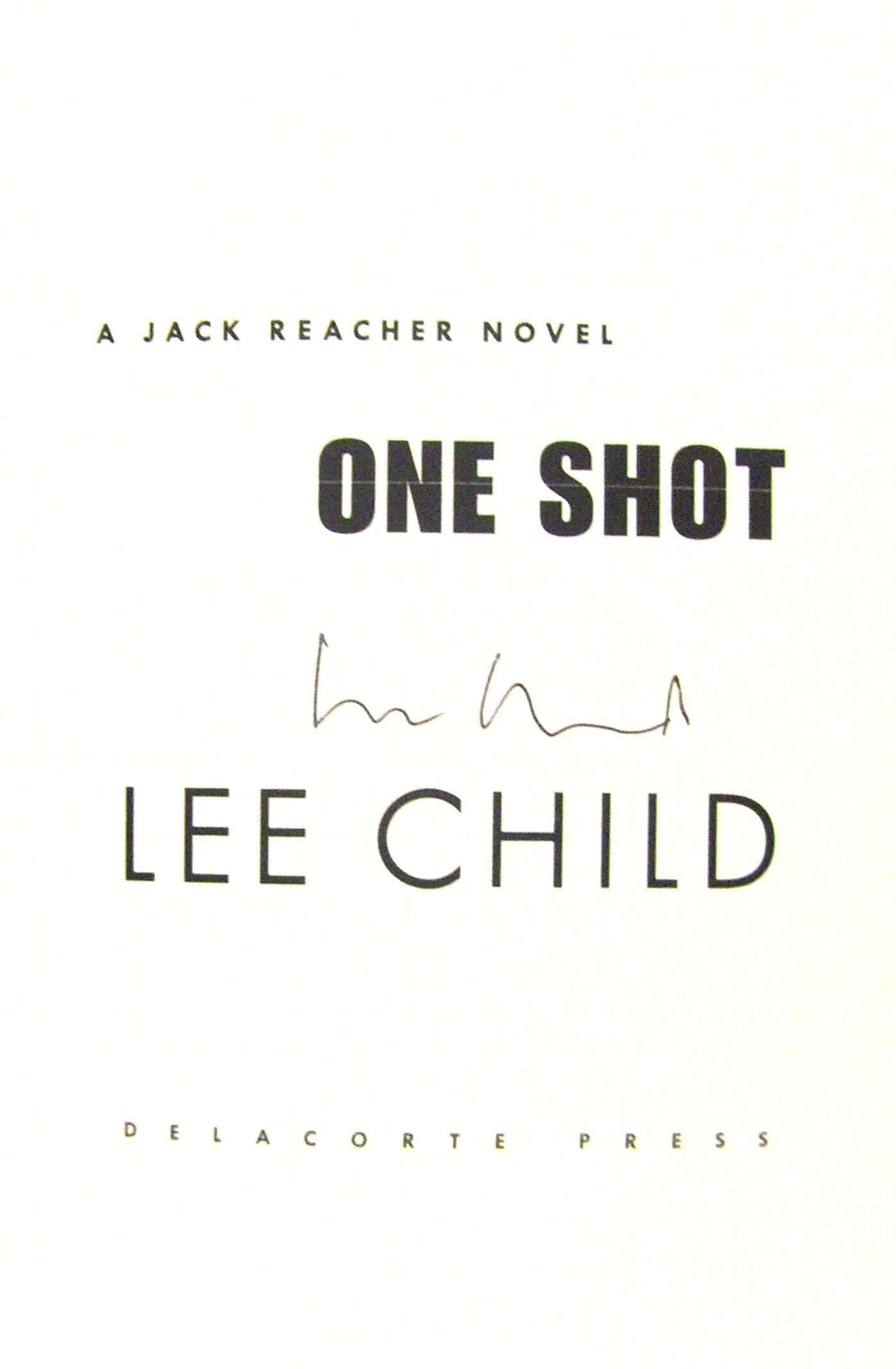 One Shot (Jack Reacher, No. 9) used book depot