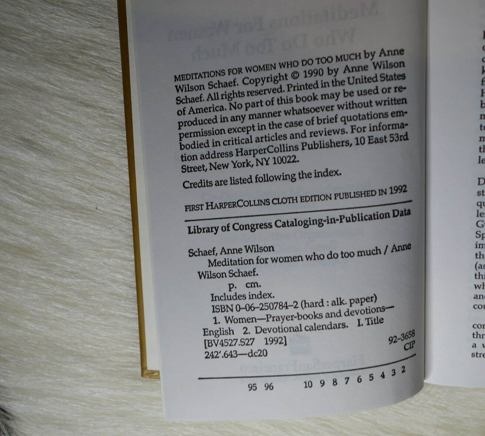 Meditations for Women Who Do Too Much used book depot