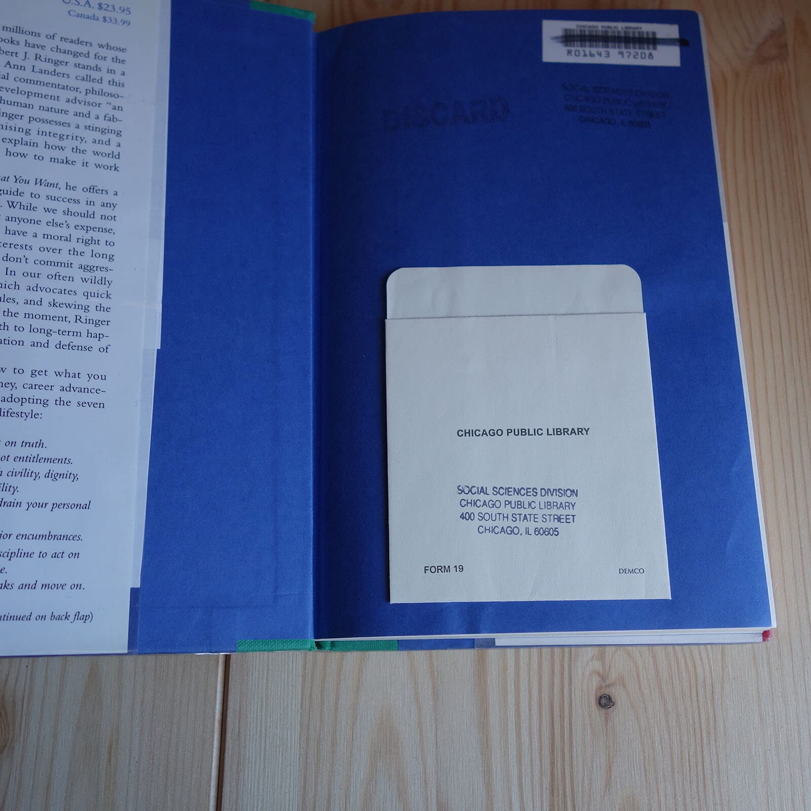 Getting What You Want: The 7 Principles of Rational Living used book depot