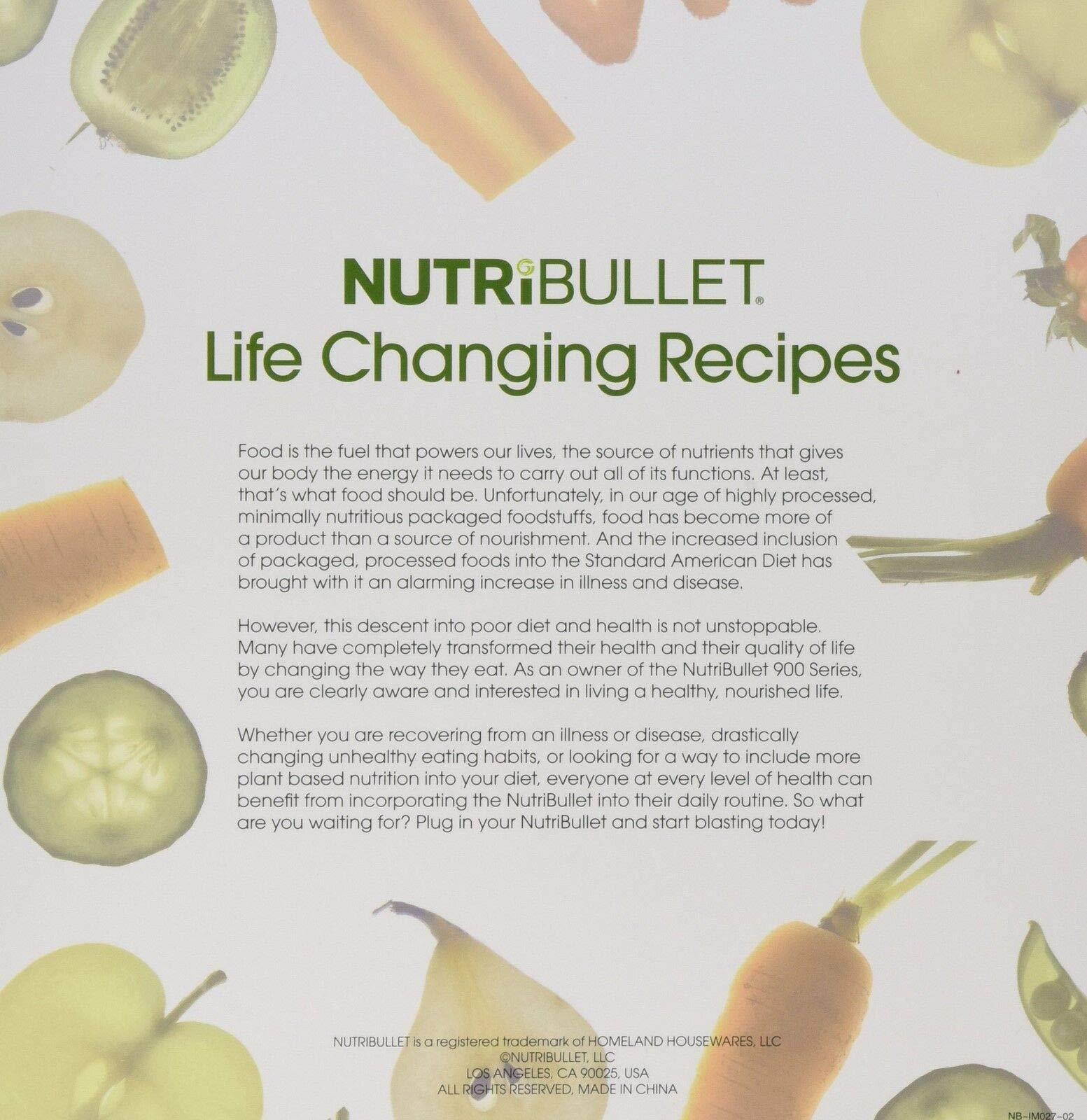 Nutribullet Life Changing Recipes by Homeland Housewares used book depot