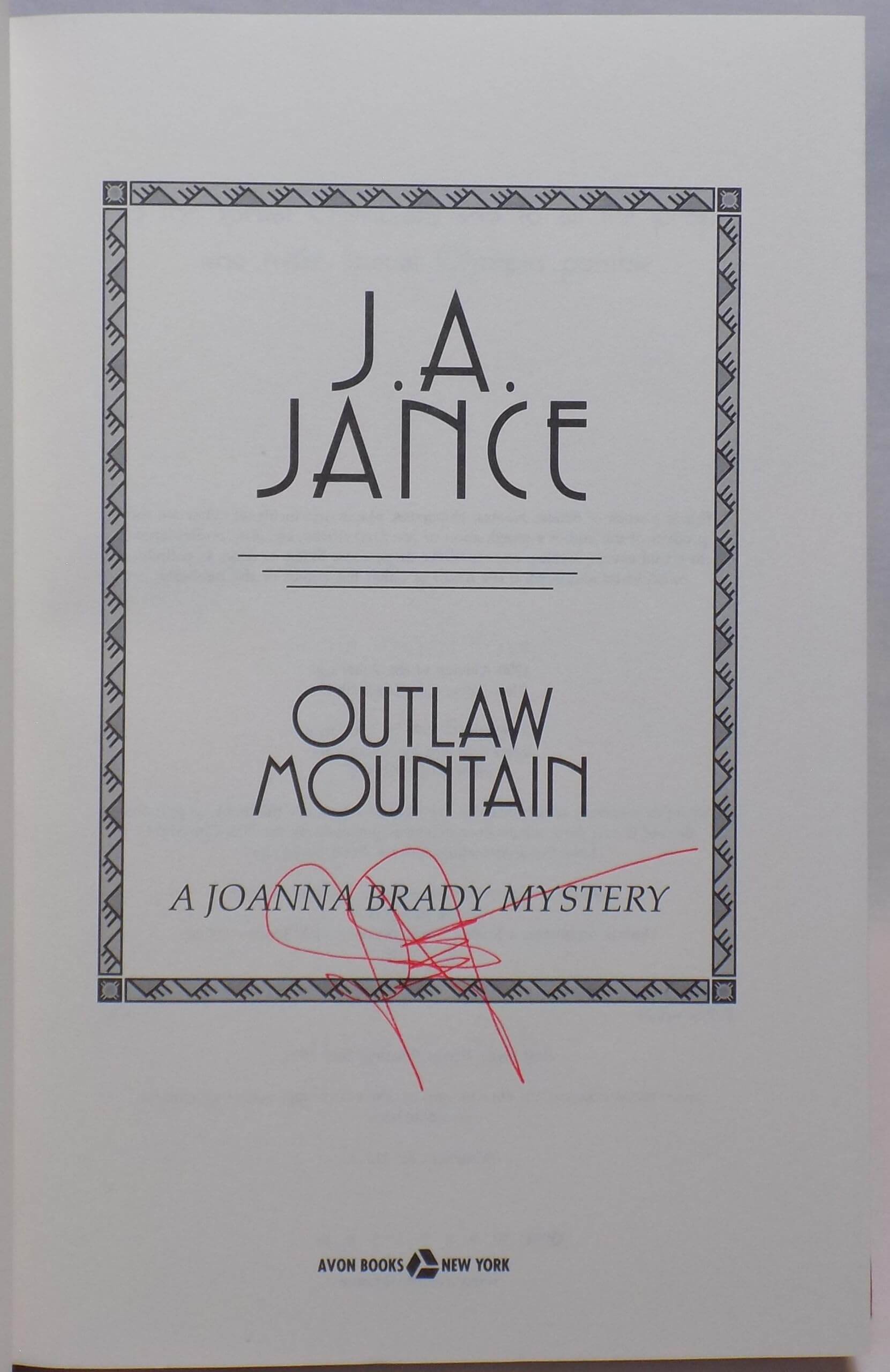 Outlaw Mountain (Joanna Brady Mysteries, Book 7) used book depot
