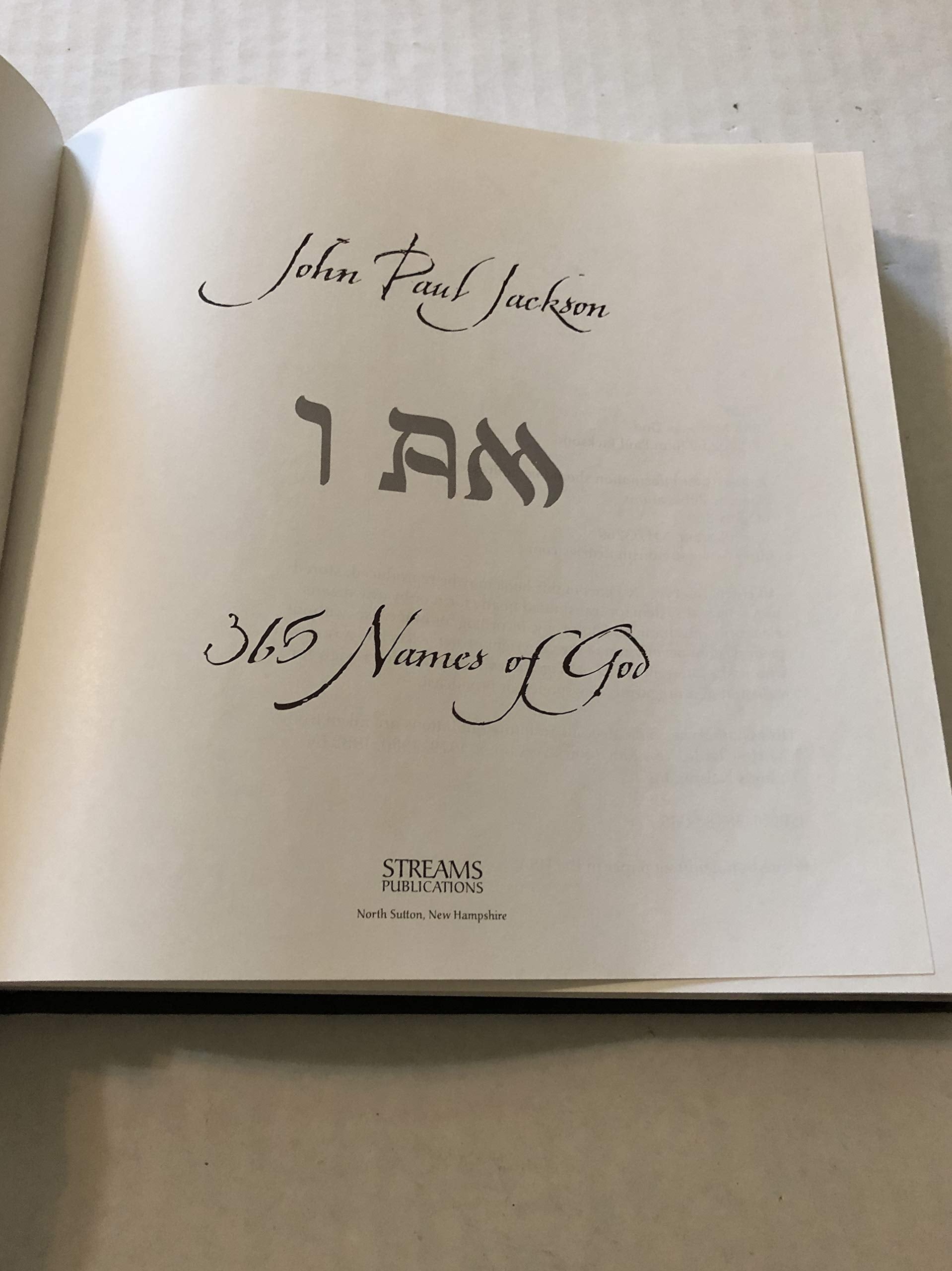 I Am: 365 Names of God used book depot