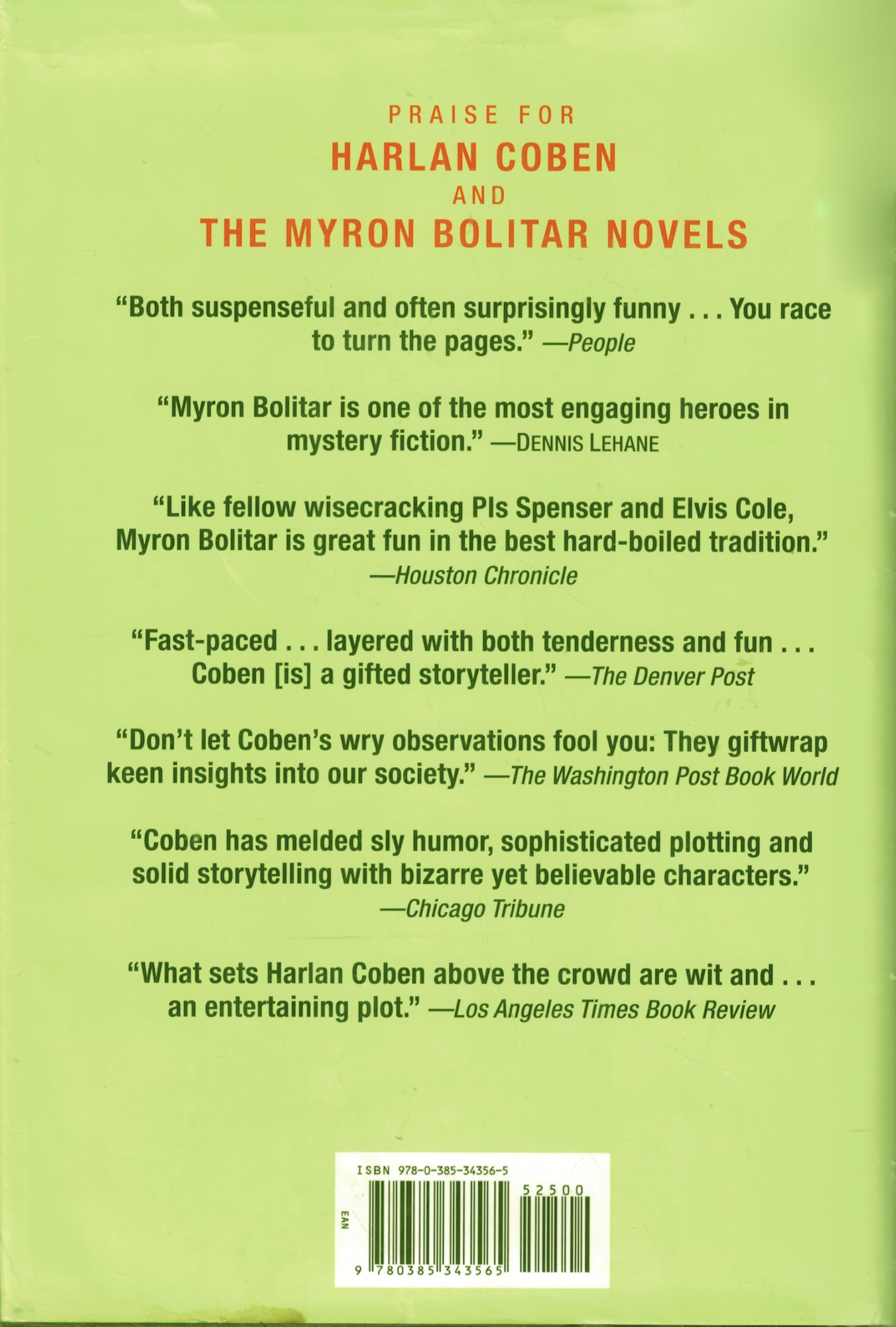 Back Spin: A Classic Myron Bolitar Novel used book depot