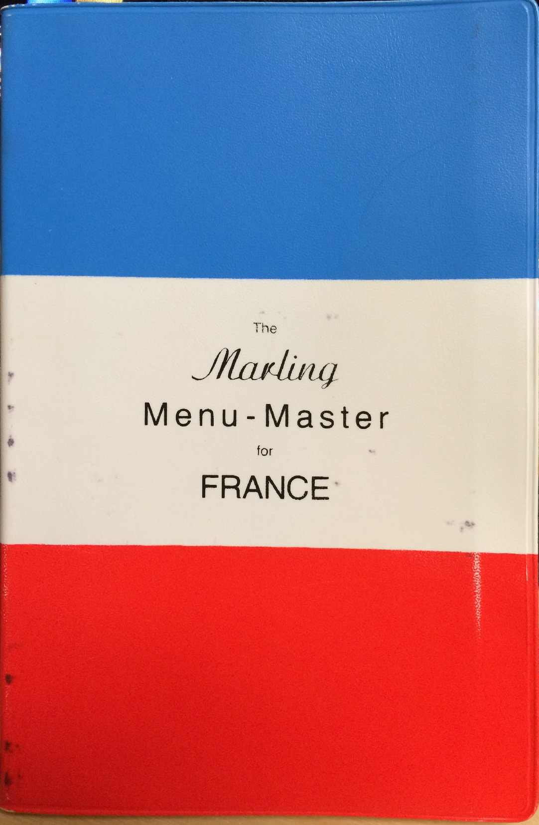Marling Menu-Master for France used book depot