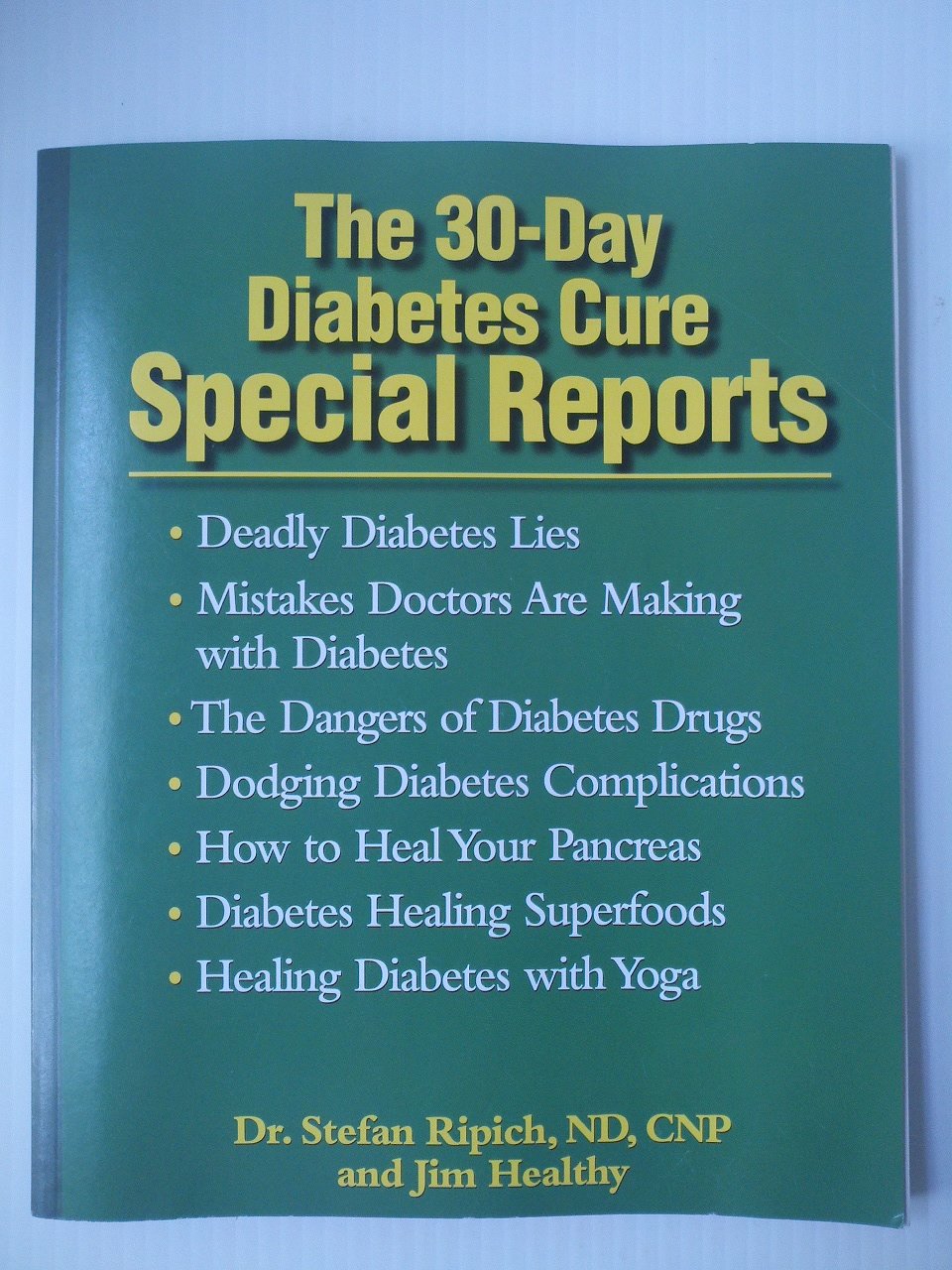 The 30-Day Diabetes Cure Special Reports used book depot
