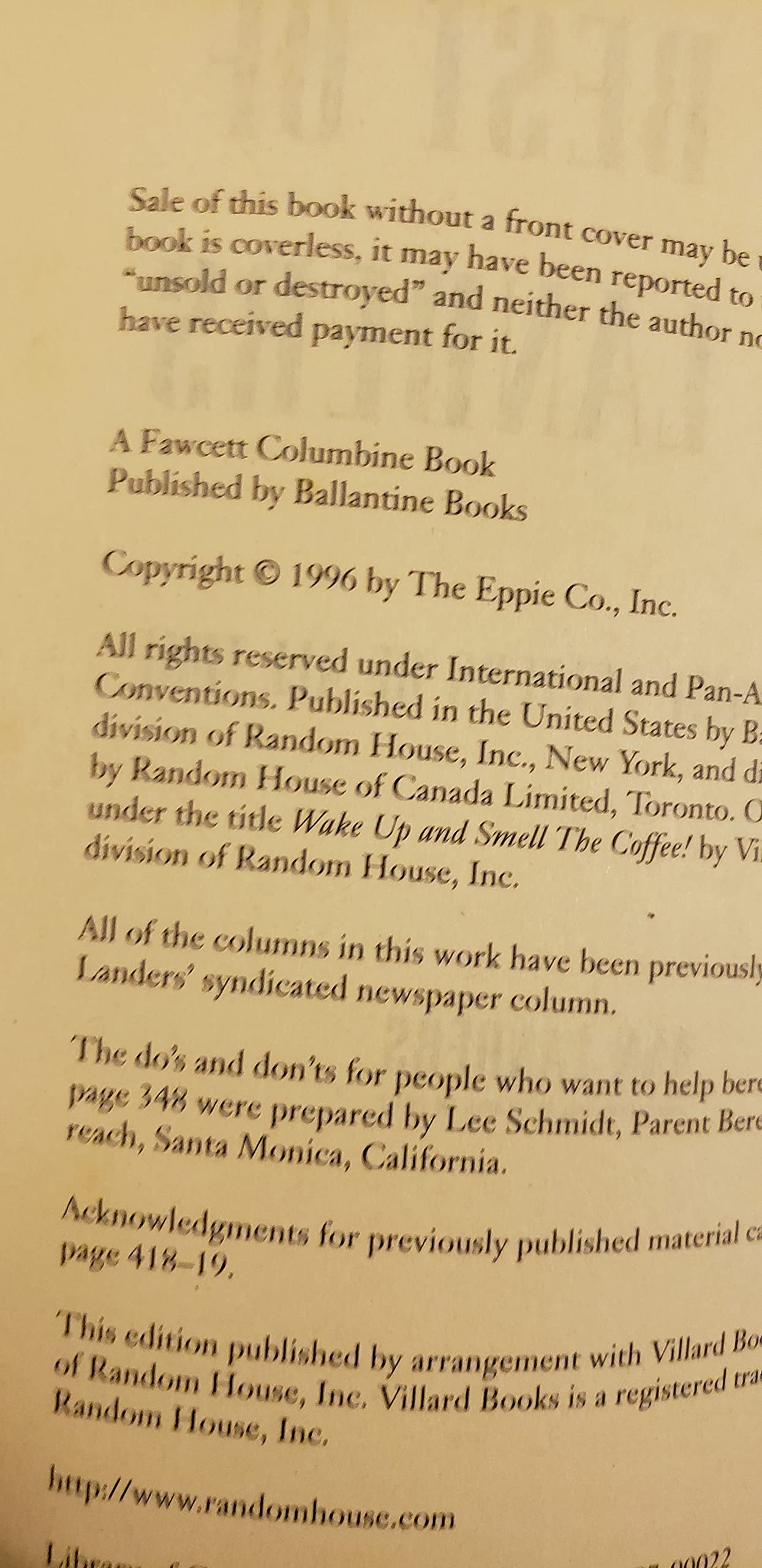 Best of Ann Landers: Her Favorite Letters of All Time used book depot