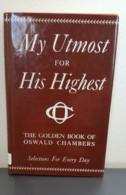My Utmost for His Highest used book depot