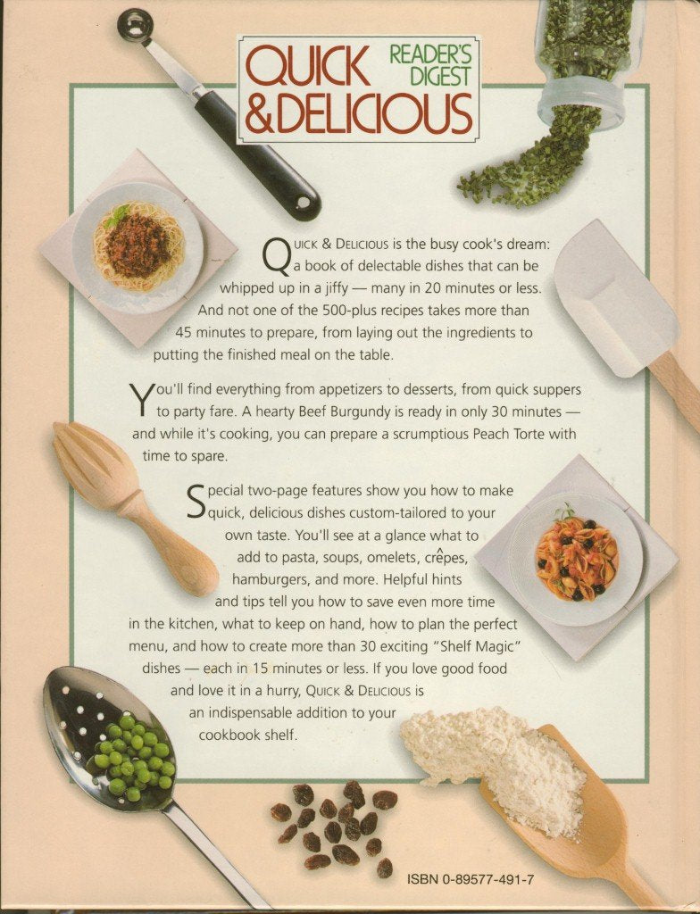 Quick and Delicious used book depot