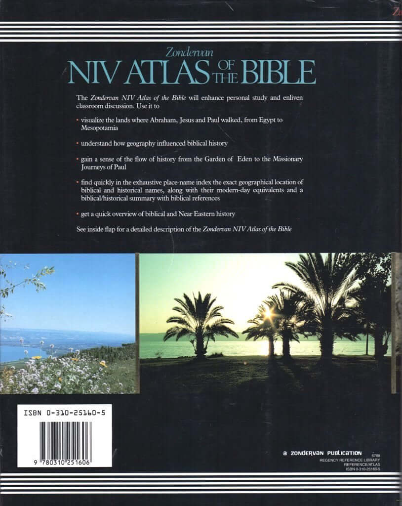 Zondervan NIV Atlas of the Bible used book depot