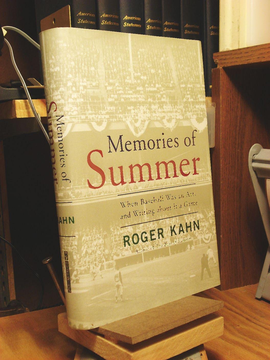 Memories of Summer: When Baseball was an Art, and Writing About it a Game used book depot