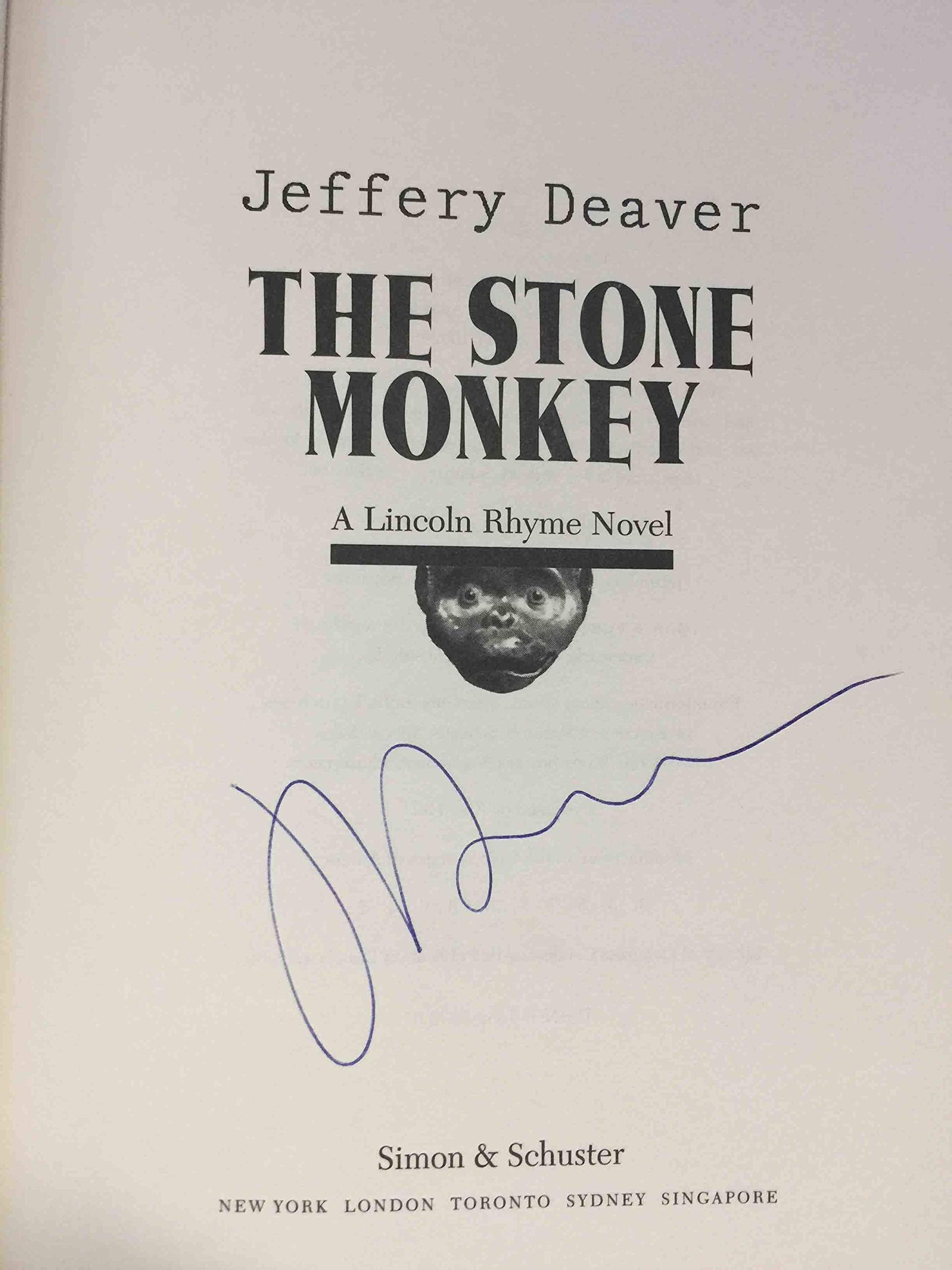 The Stone Monkey: A Lincoln Rhyme Novel (Lincoln Rhyme Novels) used book depot