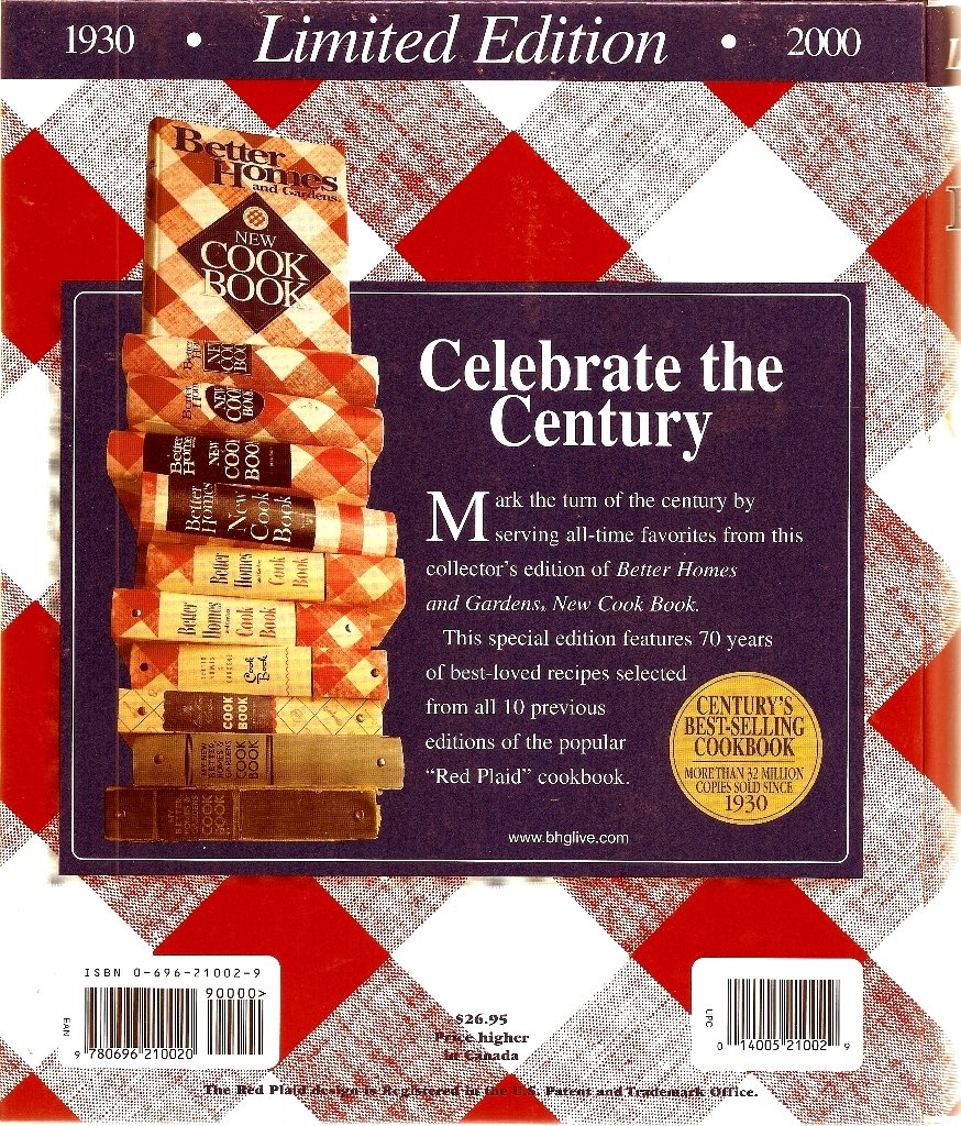 Better Homes and Gardens New Cookbook (1930-2000 Limited Edition) used book depot