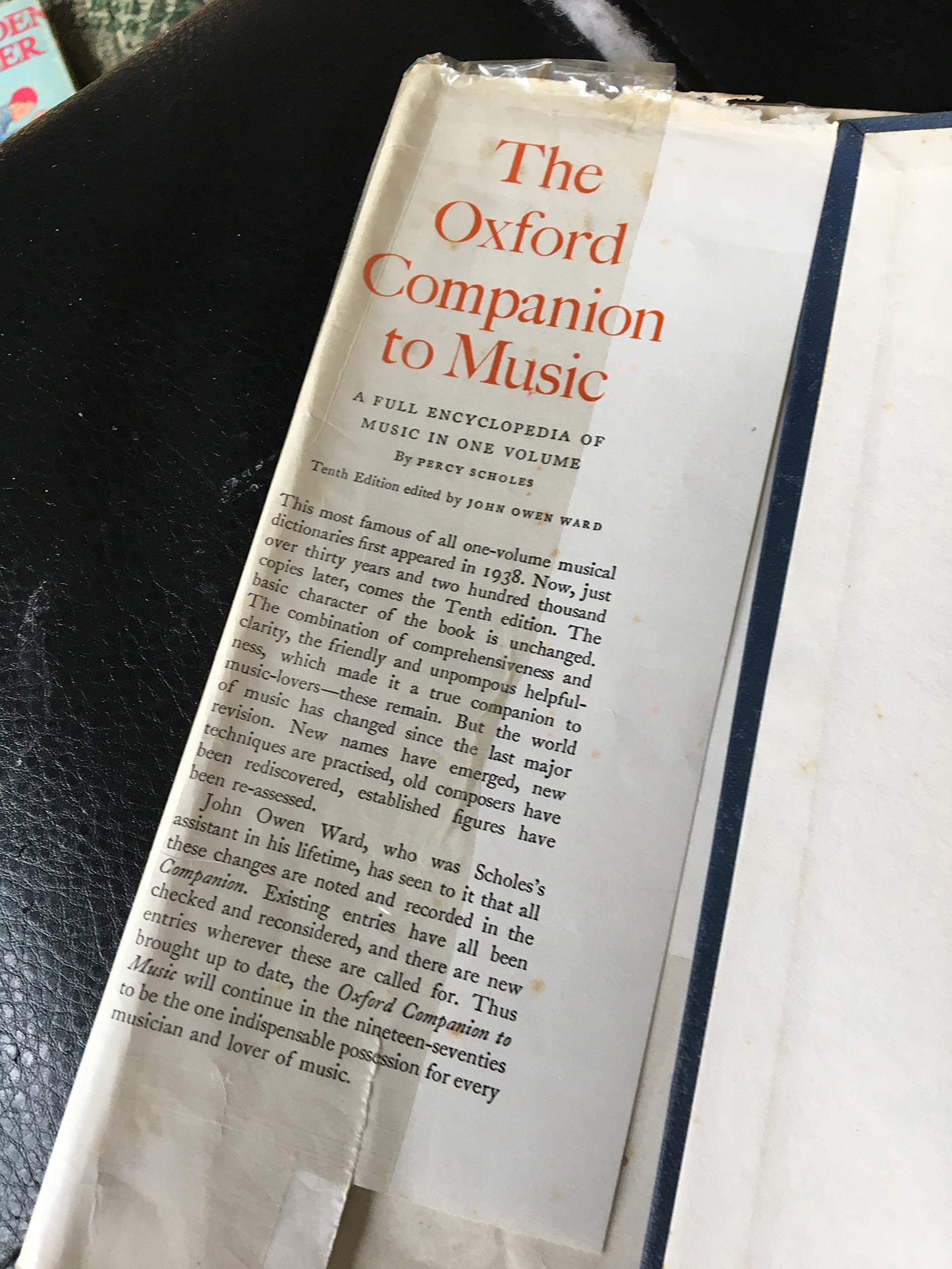 The Oxford Companion to Music used book depot