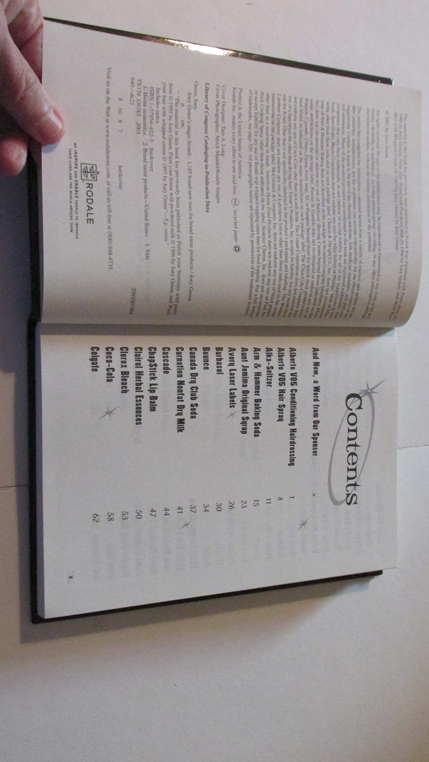 Joey Green's Magic Brands: 1,185 Brand-New Uses for Brand Name Products used book depot