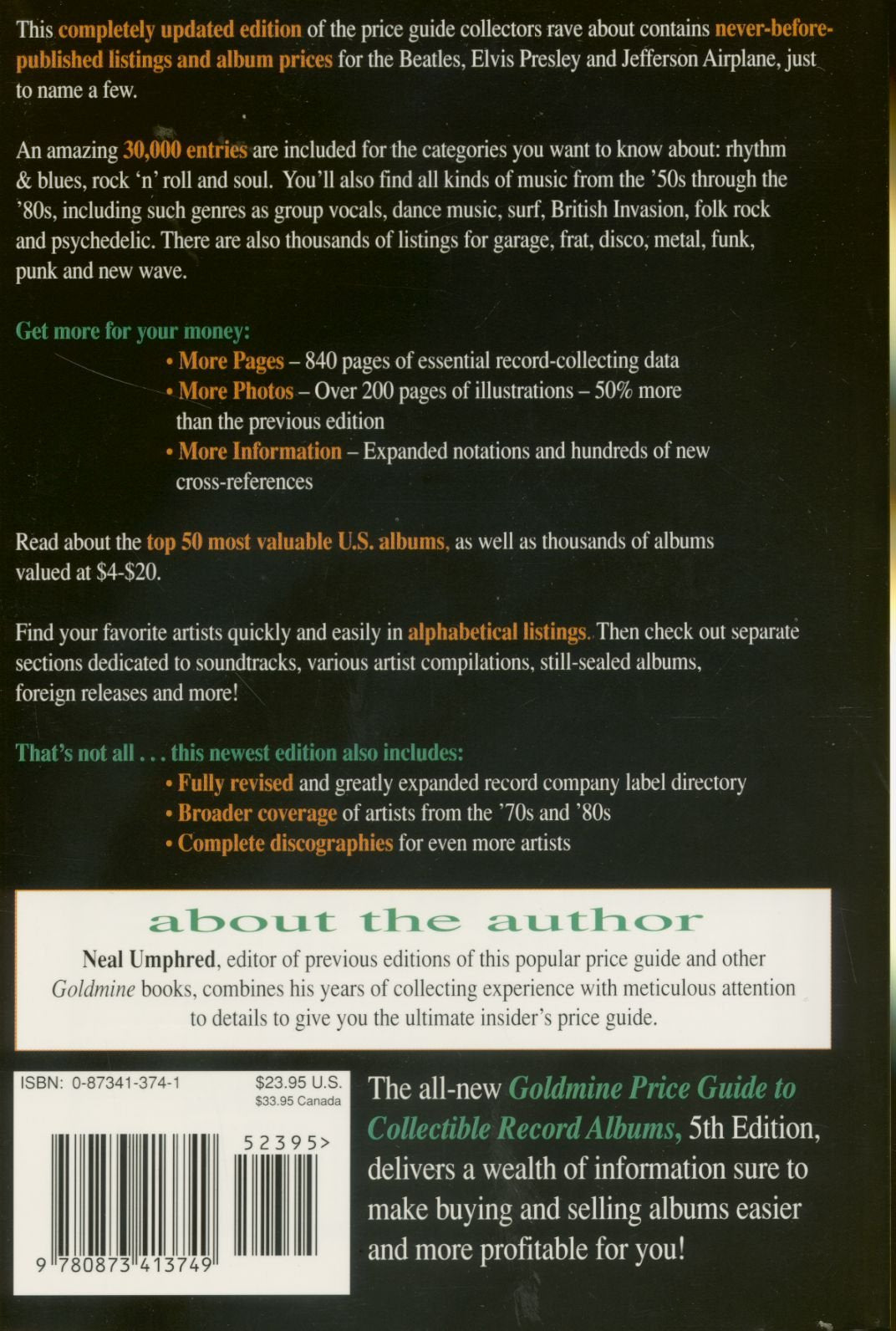 Goldmine's Price Guide to Collectible Record Albums (GOLDMINE RECORD ALBUM PRICE GUIDE) used book depot