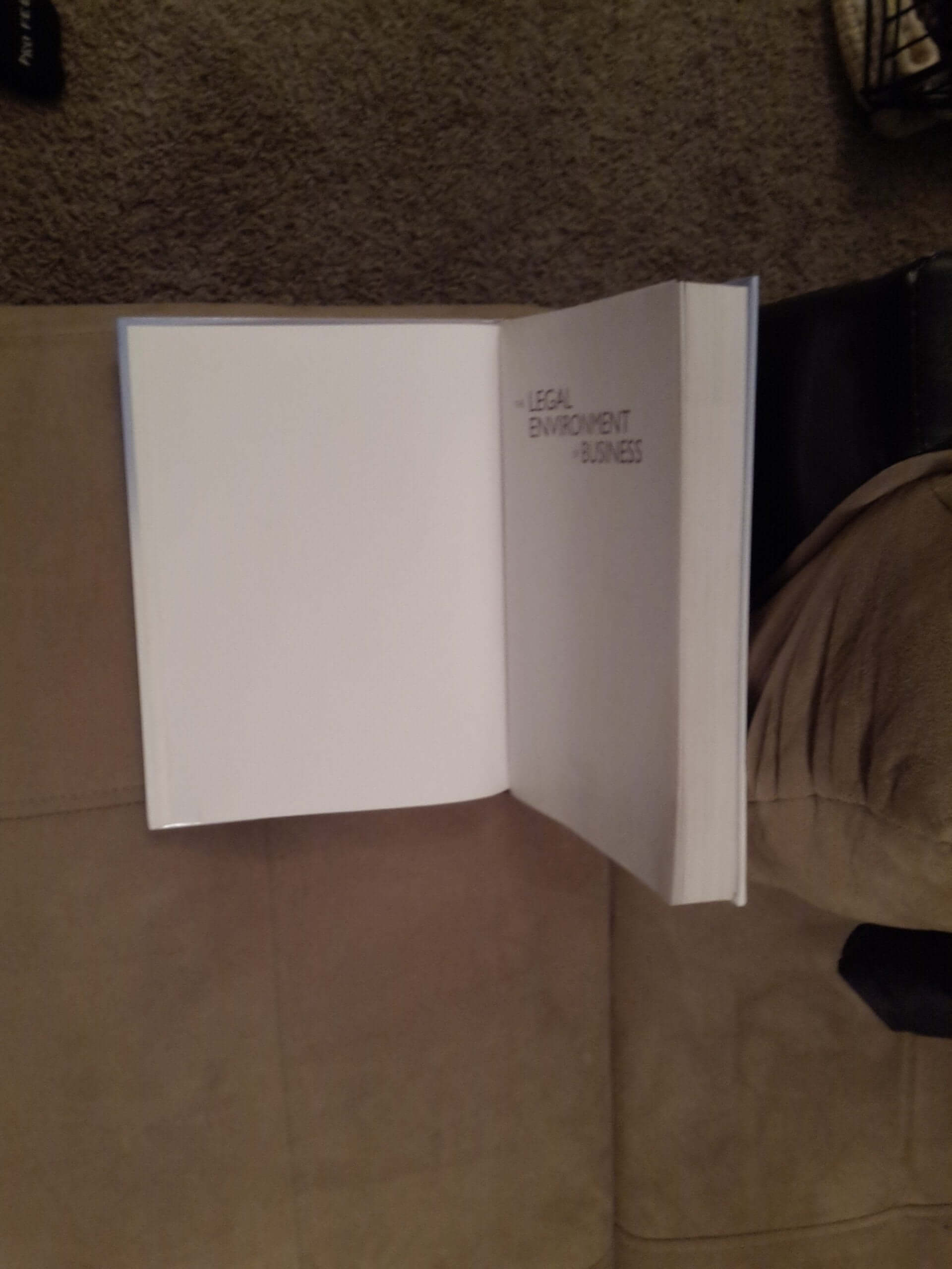 The Legal Environment of Business: A Critical Thinking Approach used book depot