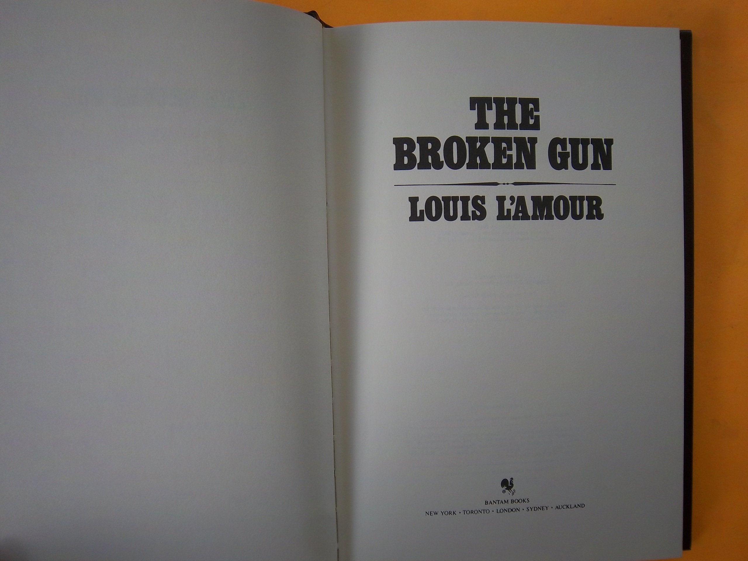 Broken Gun Louis Lamour Collection used book depot