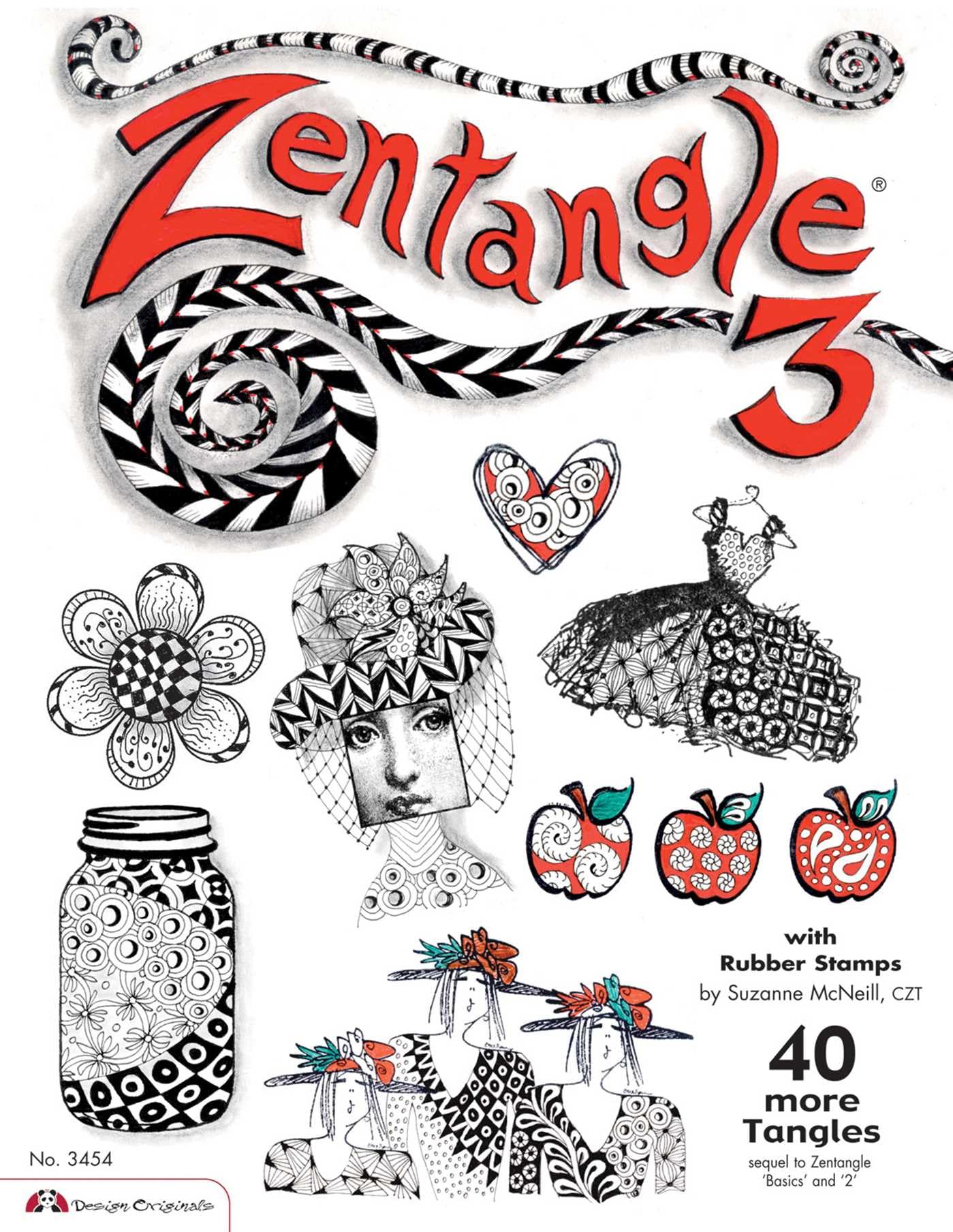 Zentangle 3: with Rubber Stamps used book depot