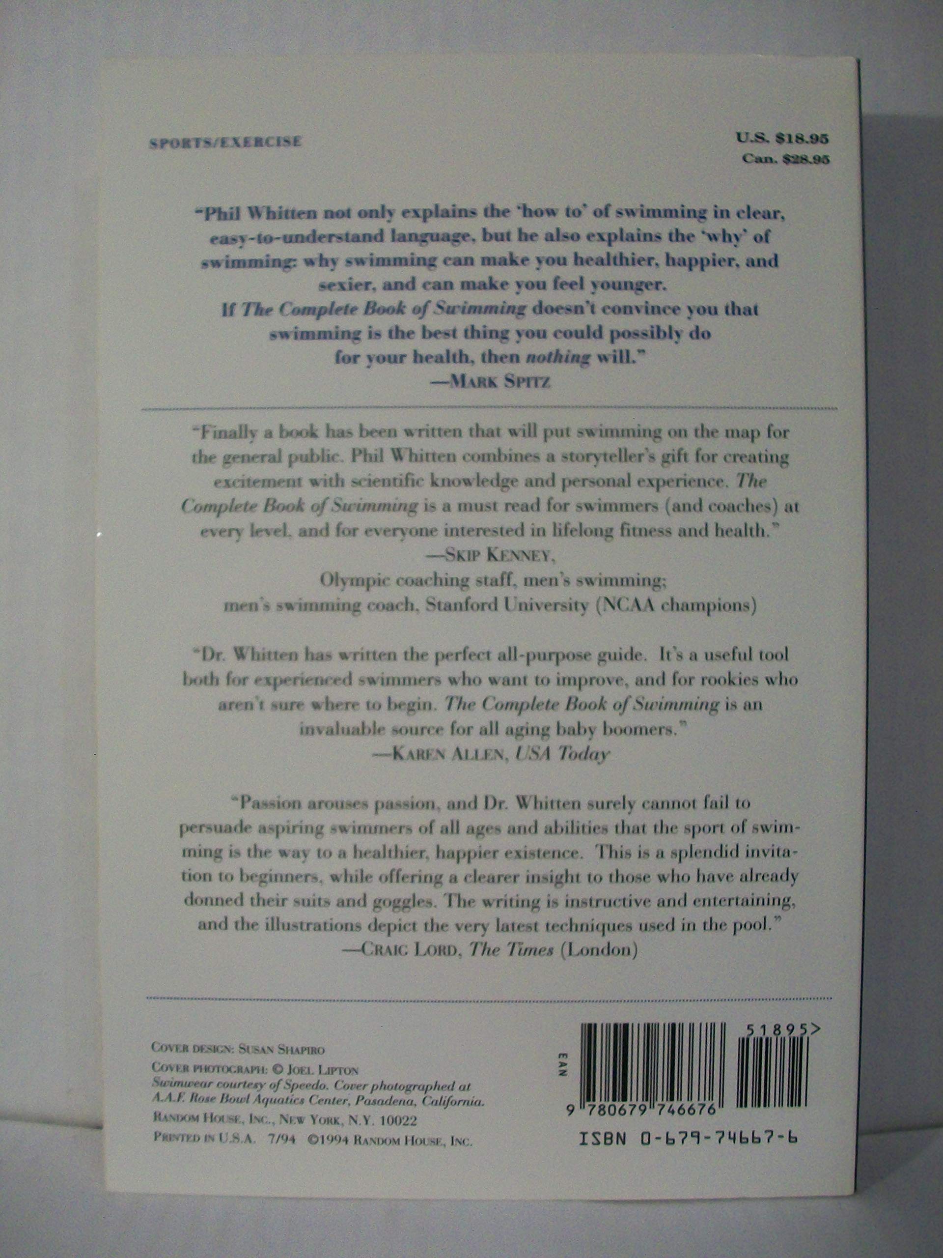 The Complete Book of Swimming used book depot
