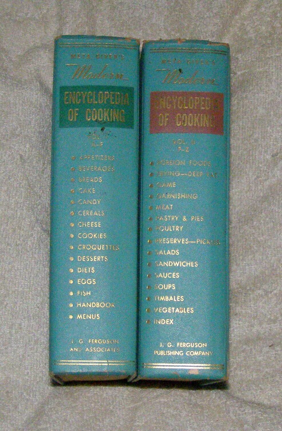Meta Given's Modern Encyclopedia of Cooking (2 Volume Set) used book depot