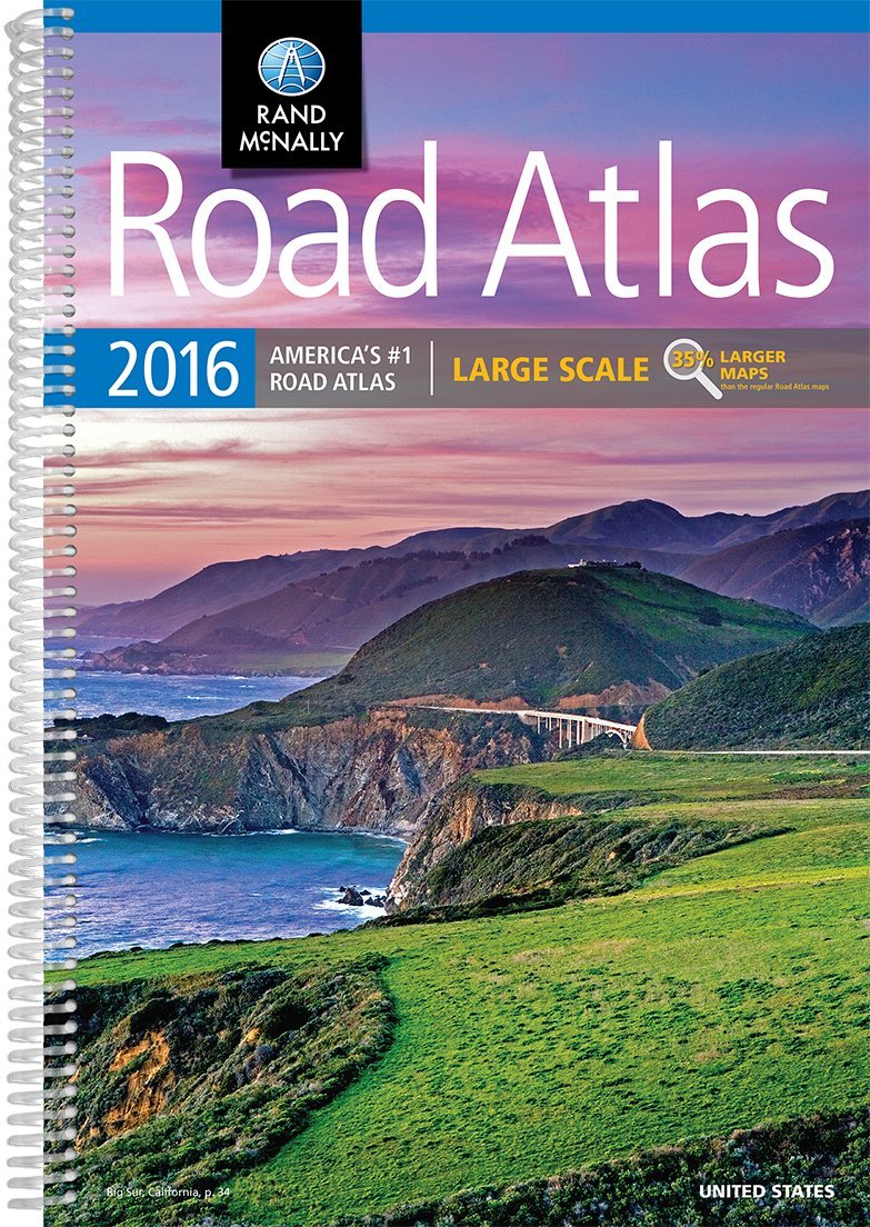Rand McNally 2016 Road Atlas United States: Large Scale (Rand McNally Road Atlas) used book depot