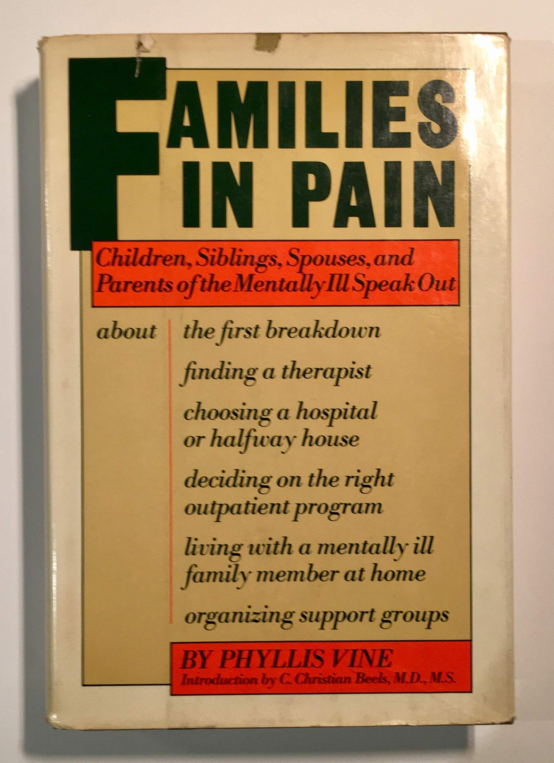 Families in Pain: Children, Siblings, Spouses, and Parents of the Mentally Ill Speak Out used book depot