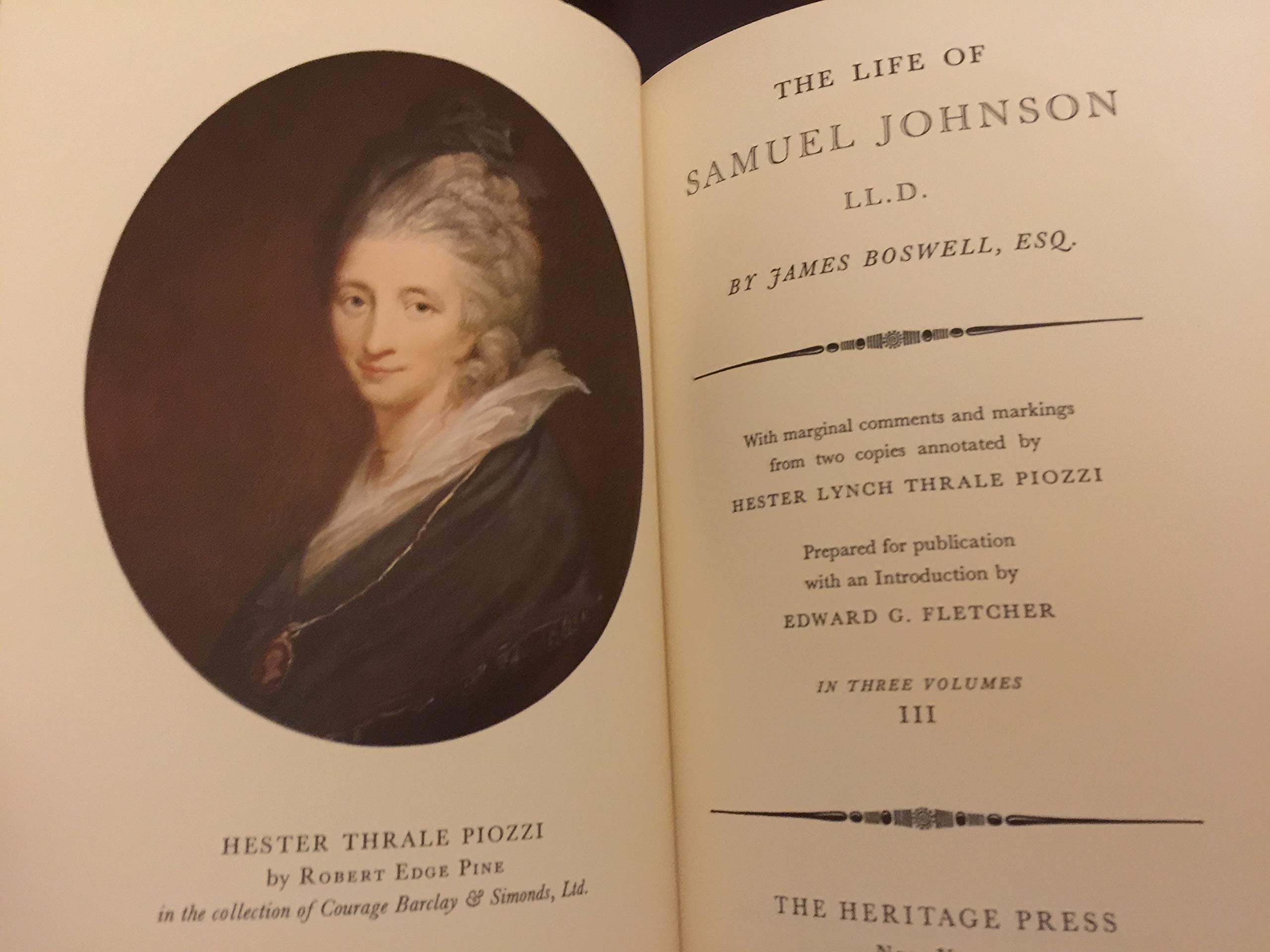 The Life of Samuel Johnson, Ll.D. In Three Volumes used book depot