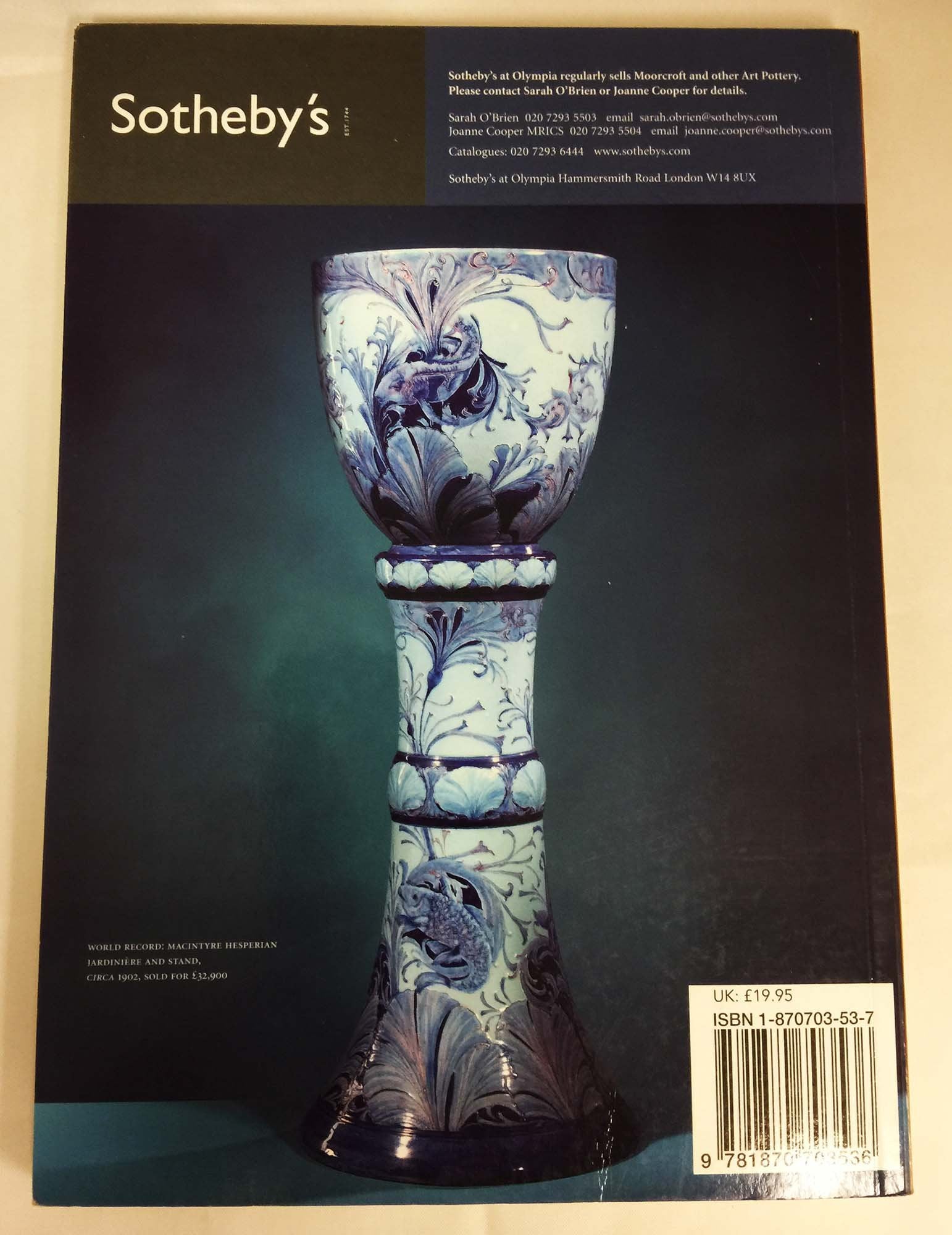 Collecting Moorcroft Pottery used book depot