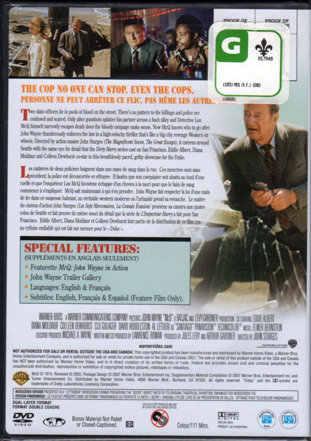 McQ (DVD) (Commemorative Amaray) used book depot