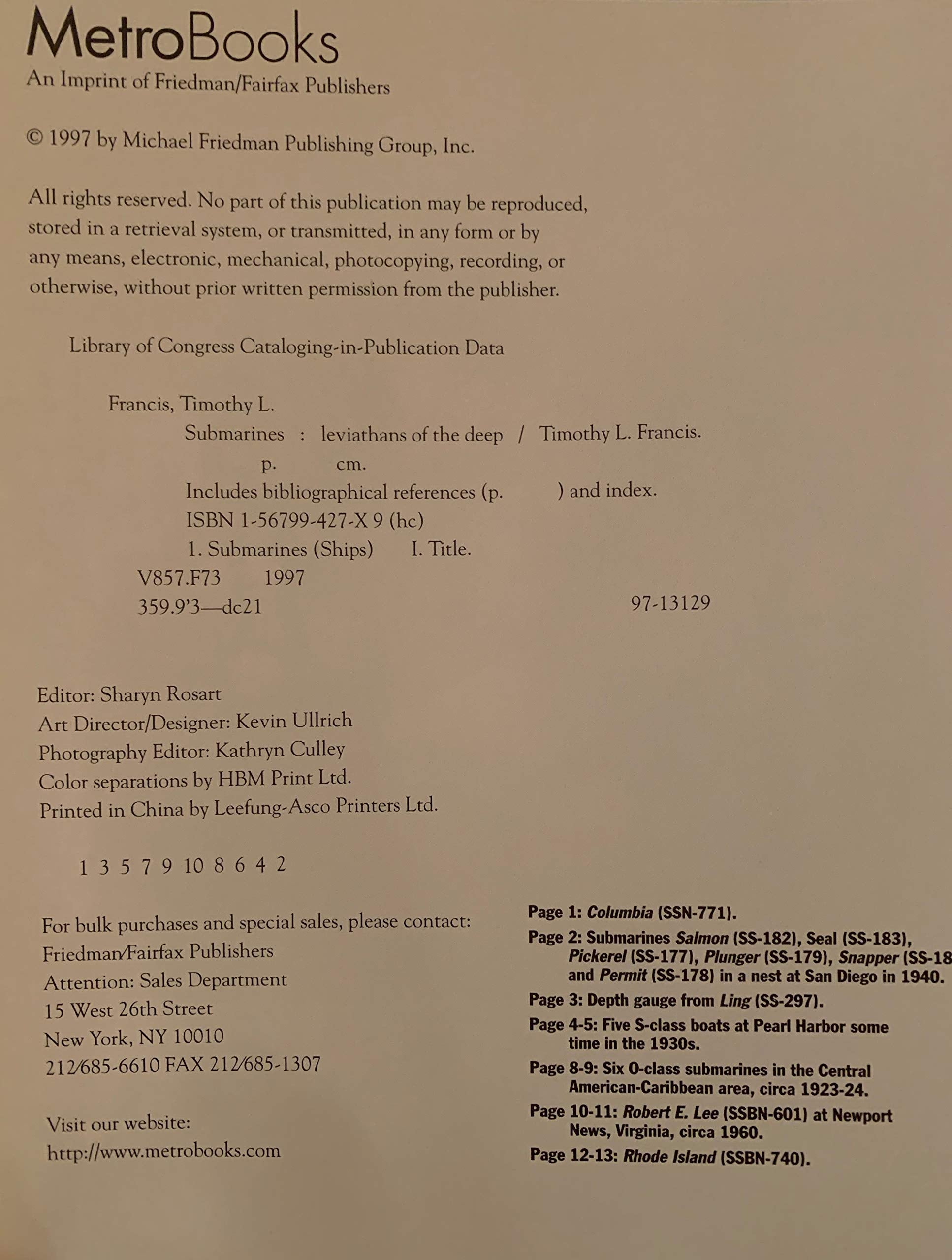 Submarines: Leviathans of the Deep used book depot