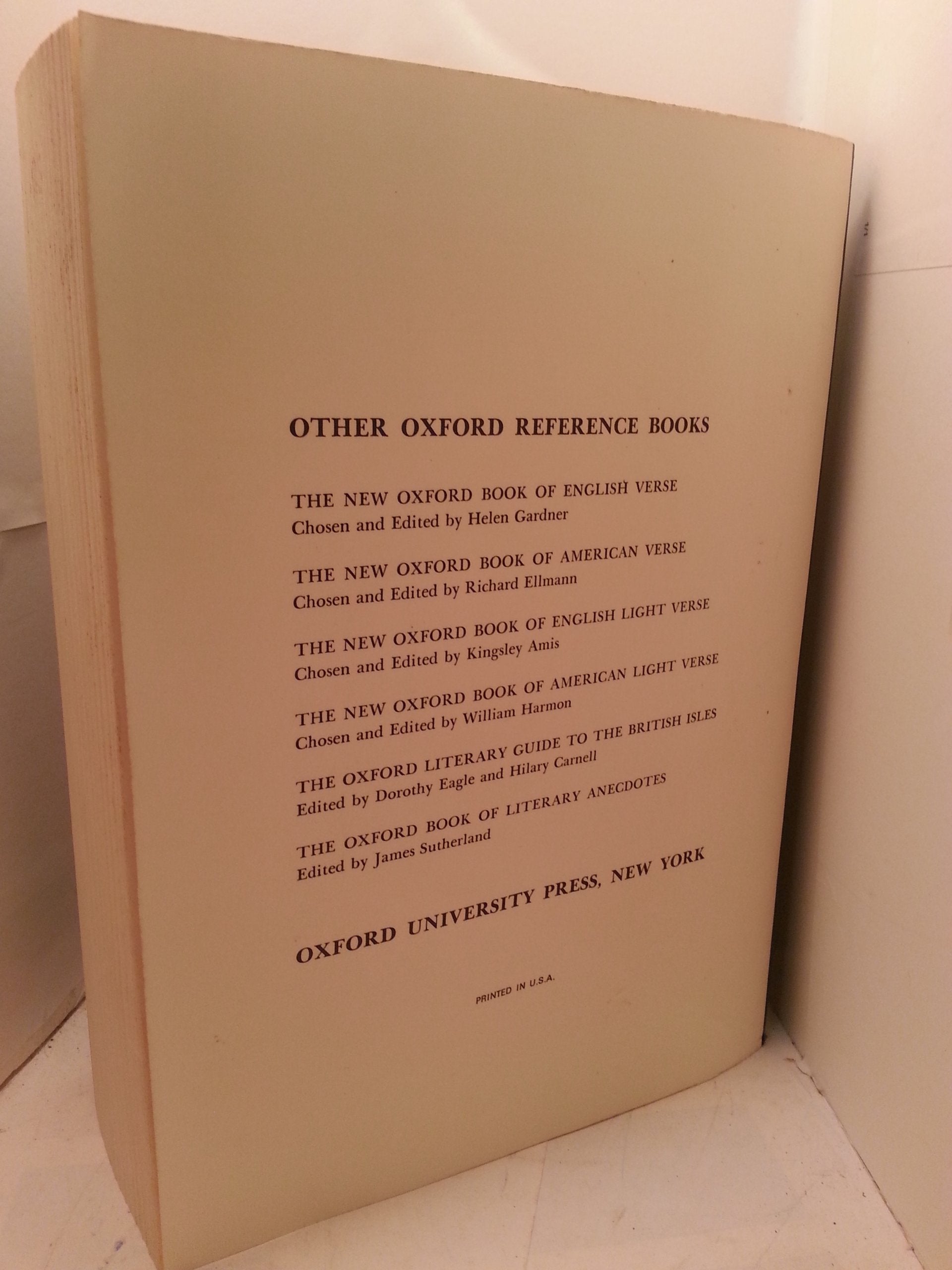 The Oxford Dictionary of Quotations--Third Edition used book depot