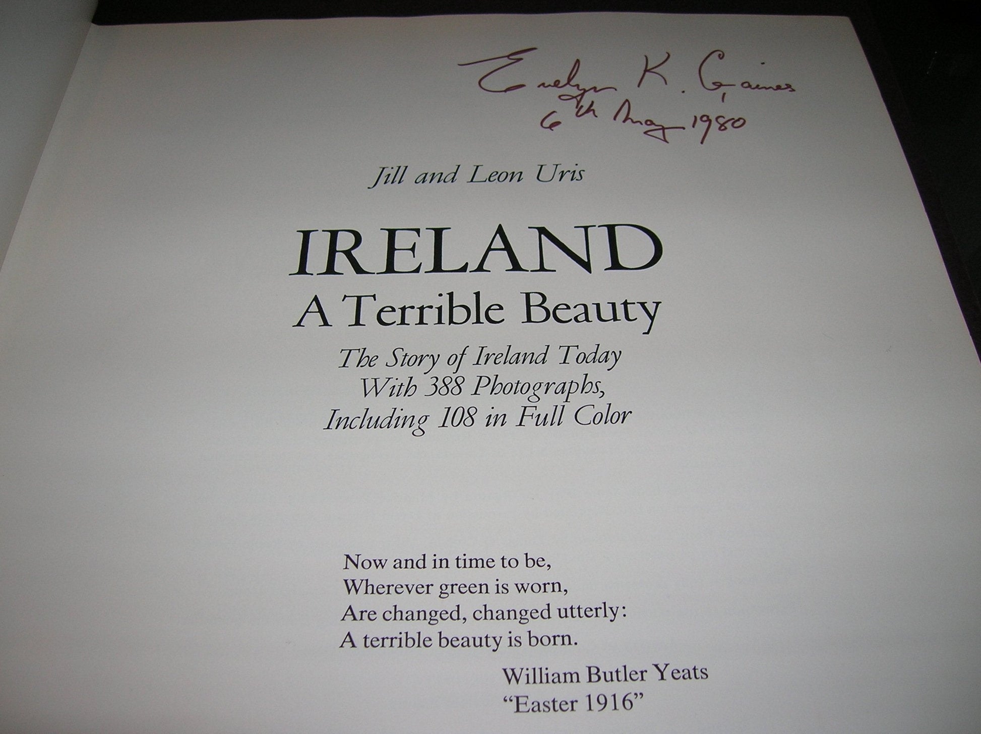 Ireland: A Terrible Beauty used book depot