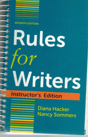 Rules for Writer's 7th Instructor's Edition