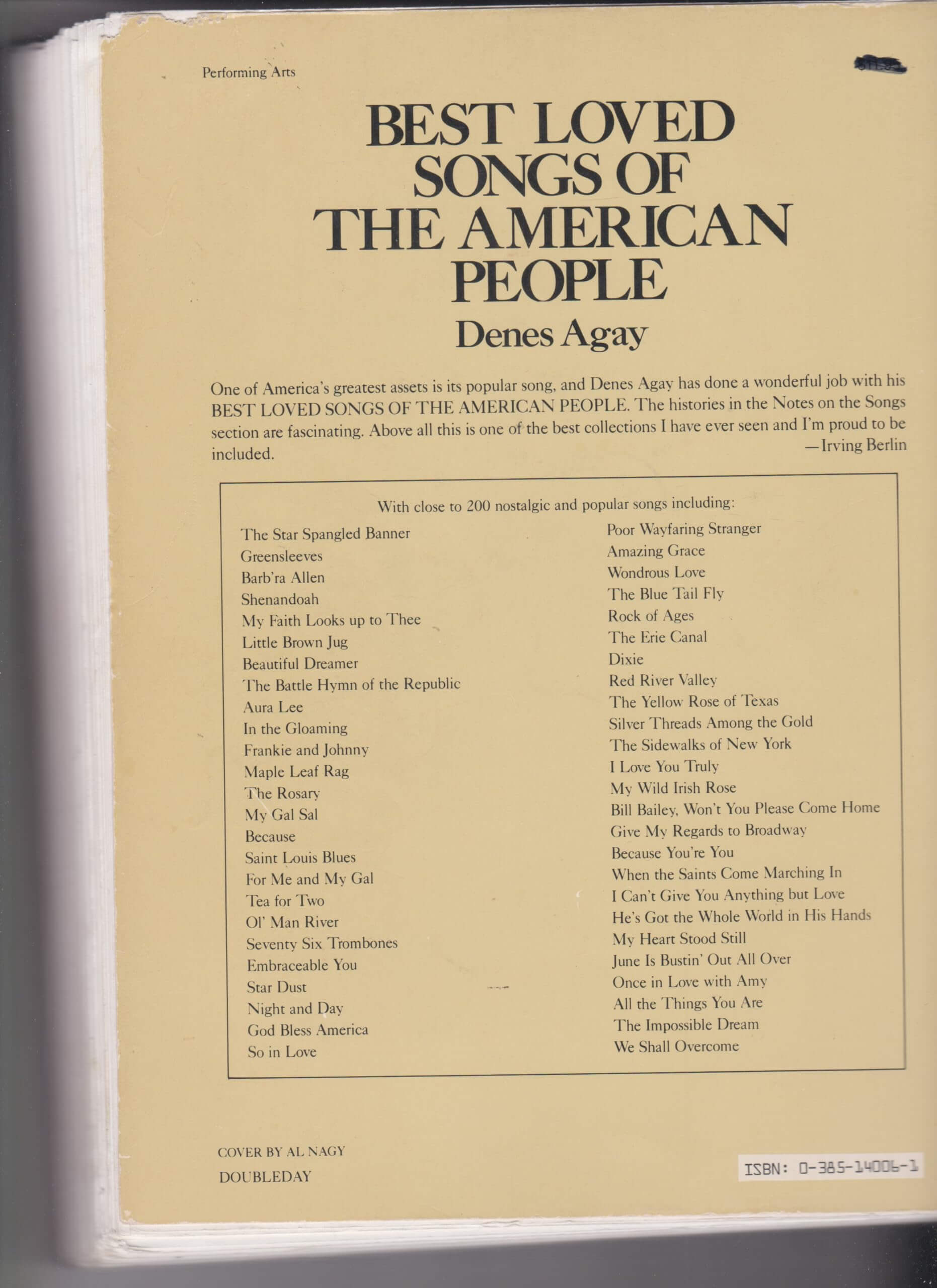 Best Loved Songs of the American People used book depot